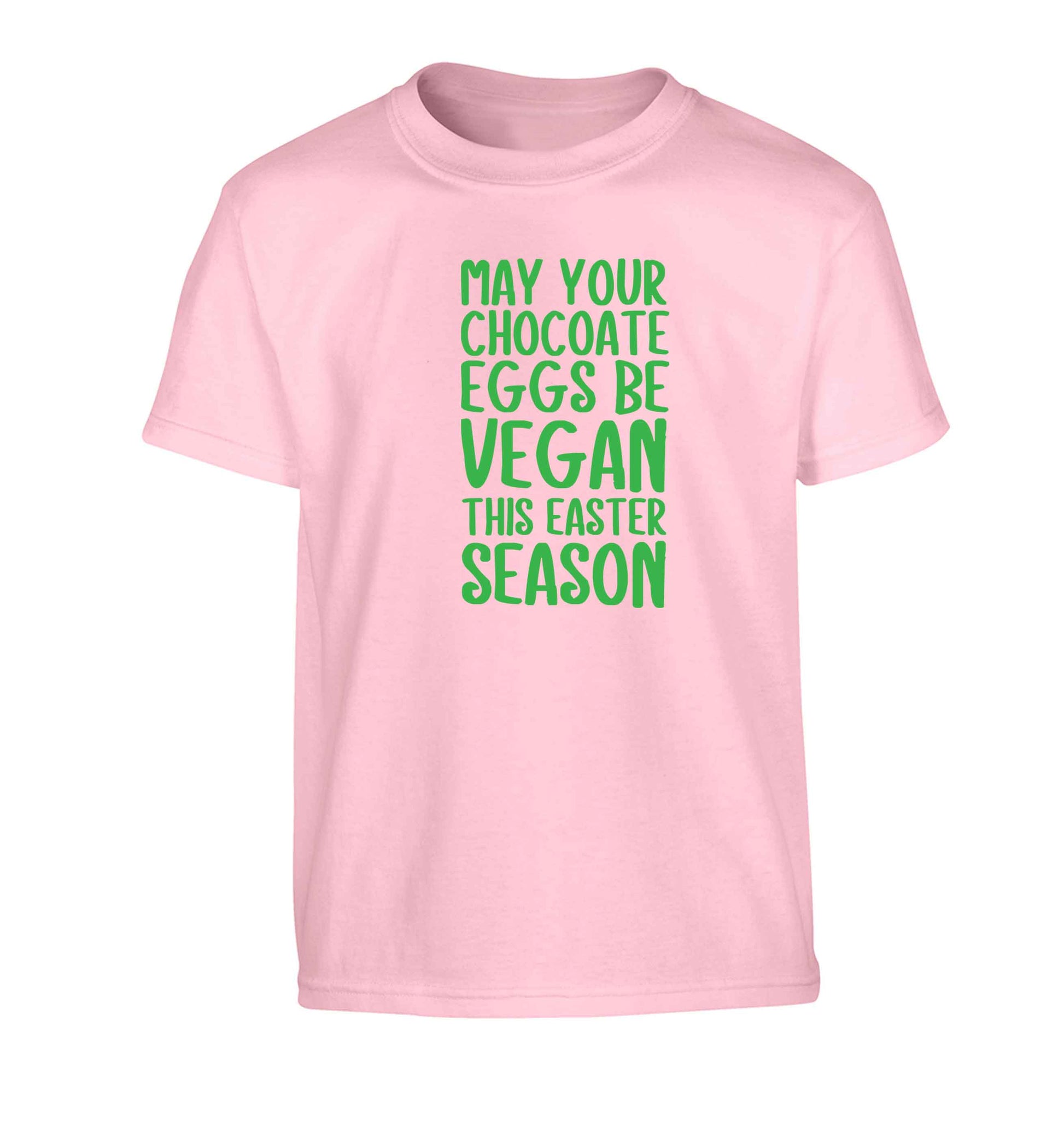 Easter bunny approved! Vegans will love this easter themed Children's light pink Tshirt 12-13 Years