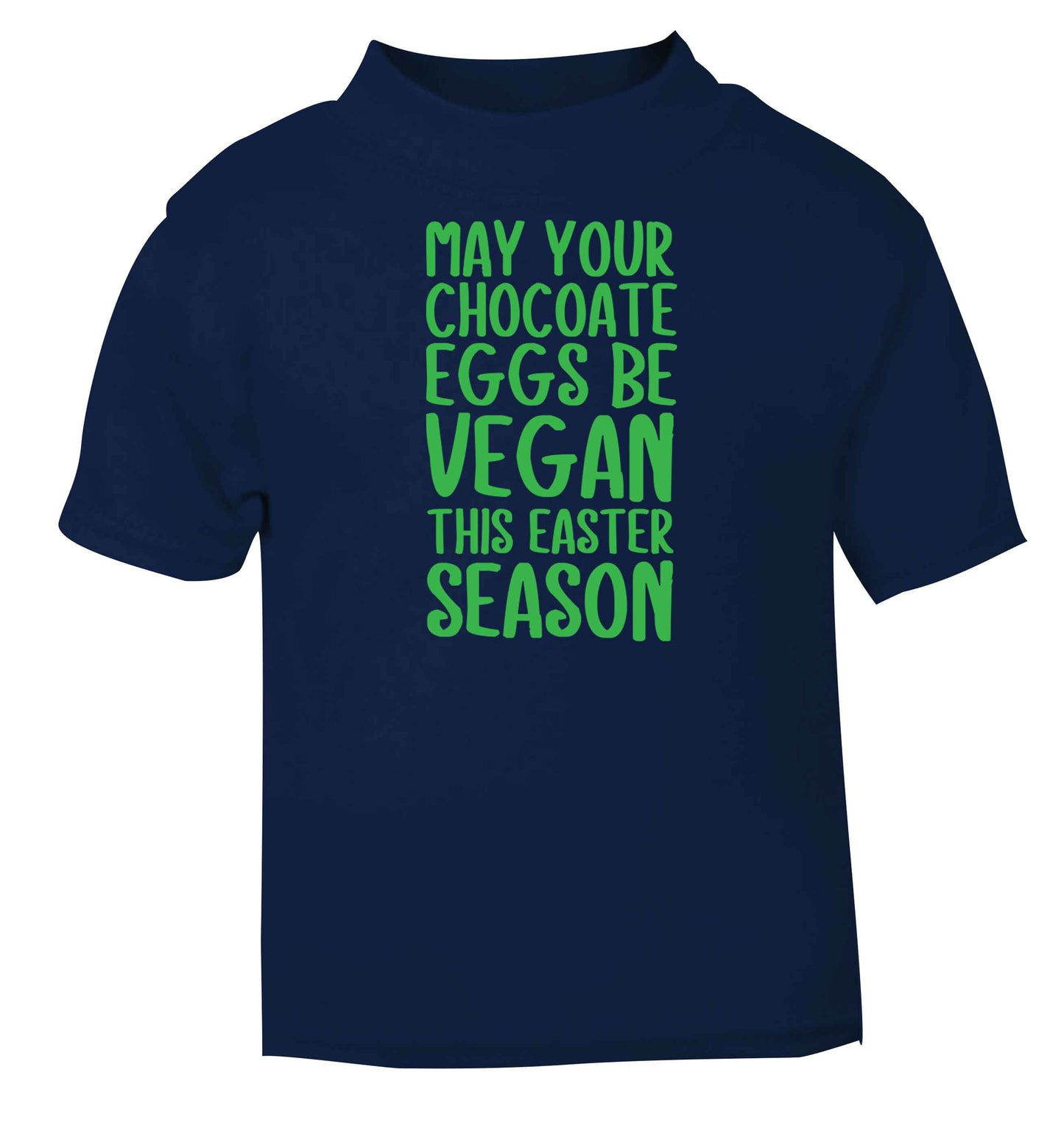Easter bunny approved! Vegans will love this easter themed navy baby toddler Tshirt 2 Years