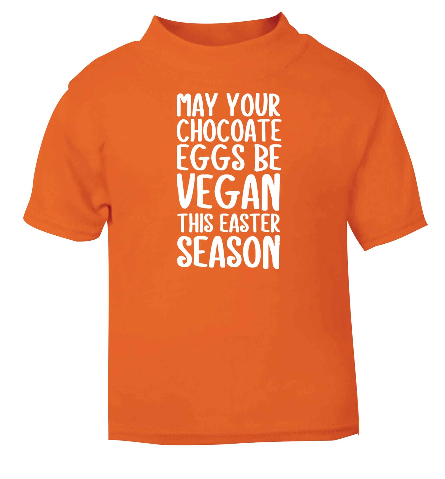 Easter bunny approved! Vegans will love this easter themed orange baby toddler Tshirt 2 Years