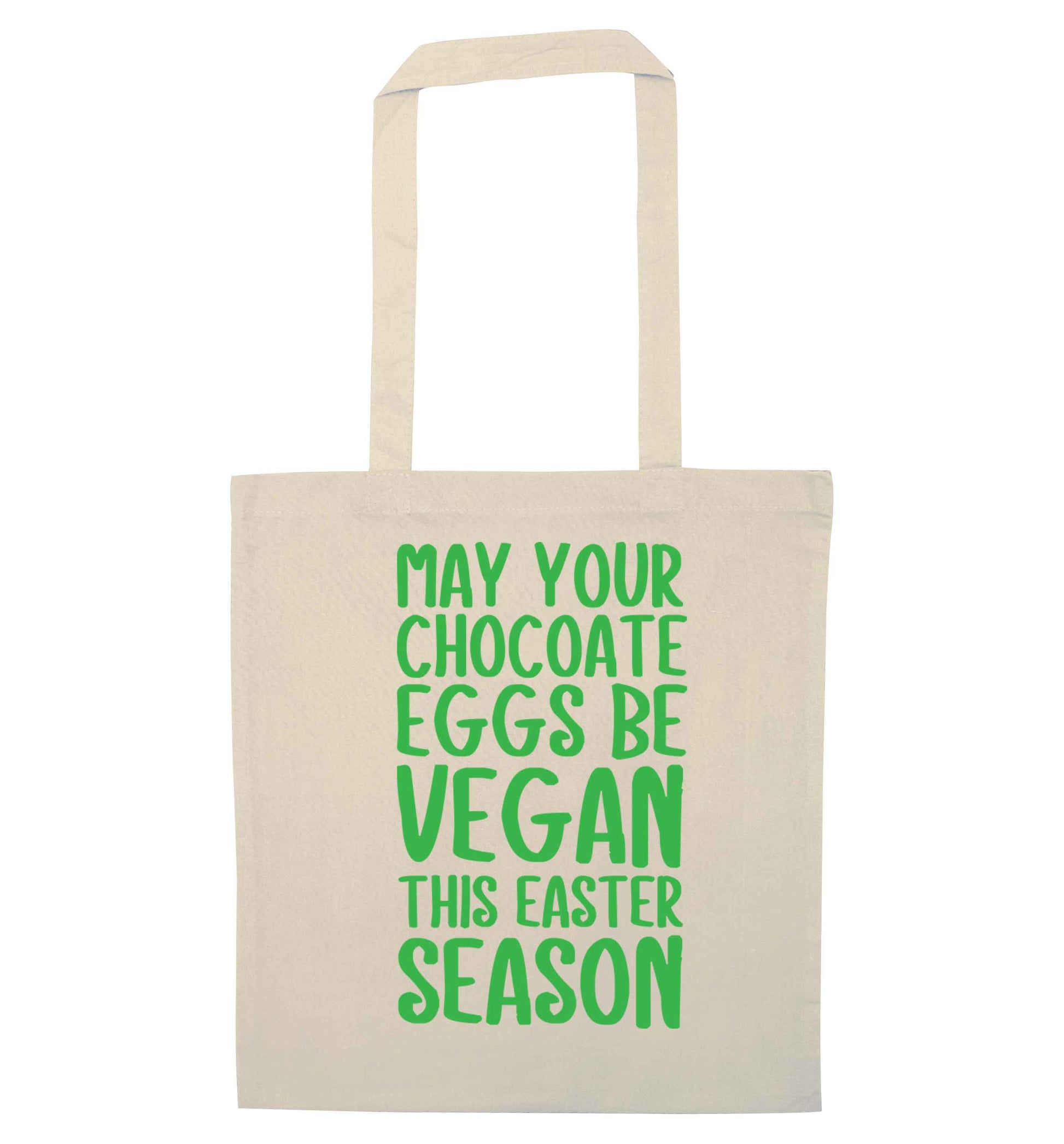 Easter bunny approved! Vegans will love this easter themed natural tote bag