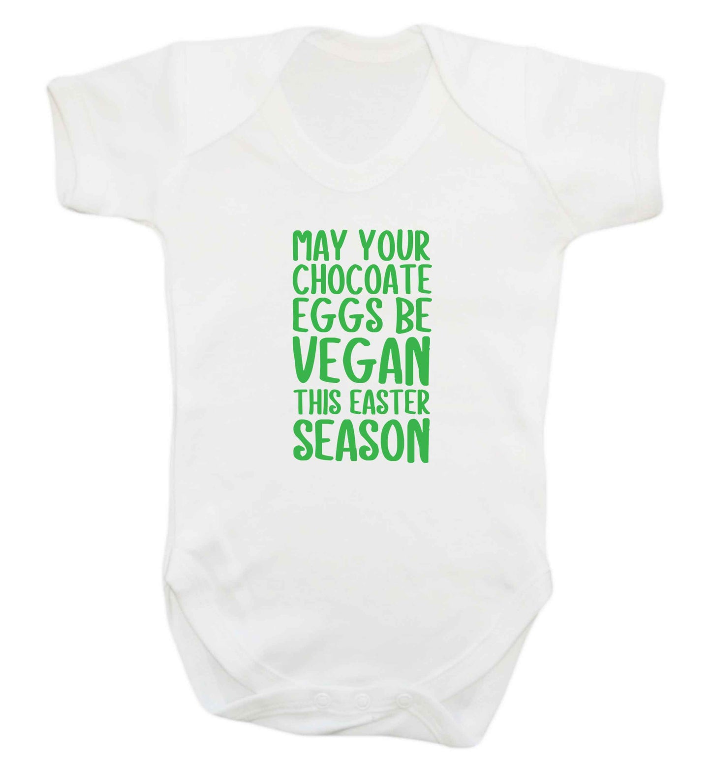 Easter bunny approved! Vegans will love this easter themed baby vest white 18-24 months