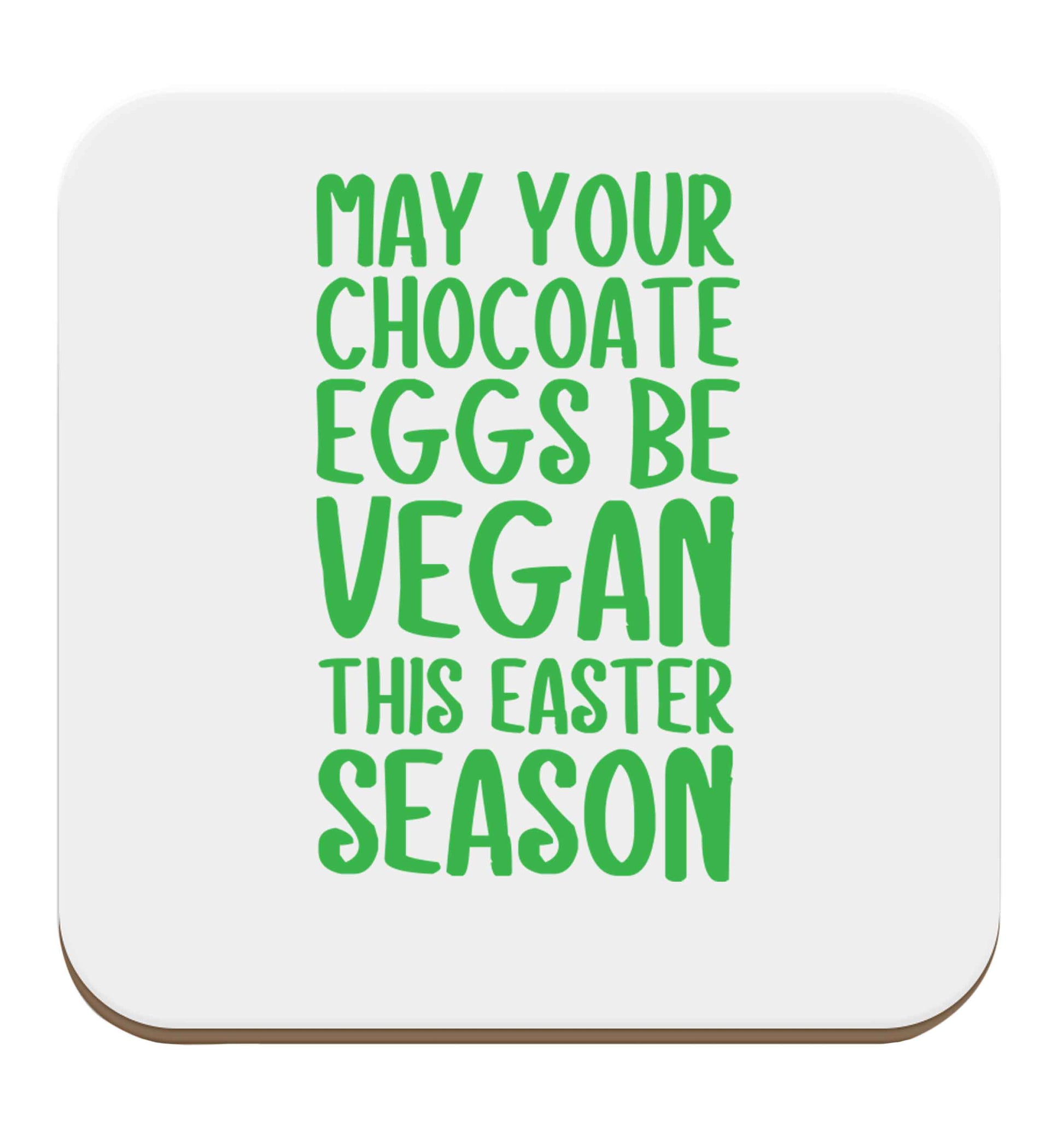 Easter bunny approved! Vegans will love this easter themed set of four coasters