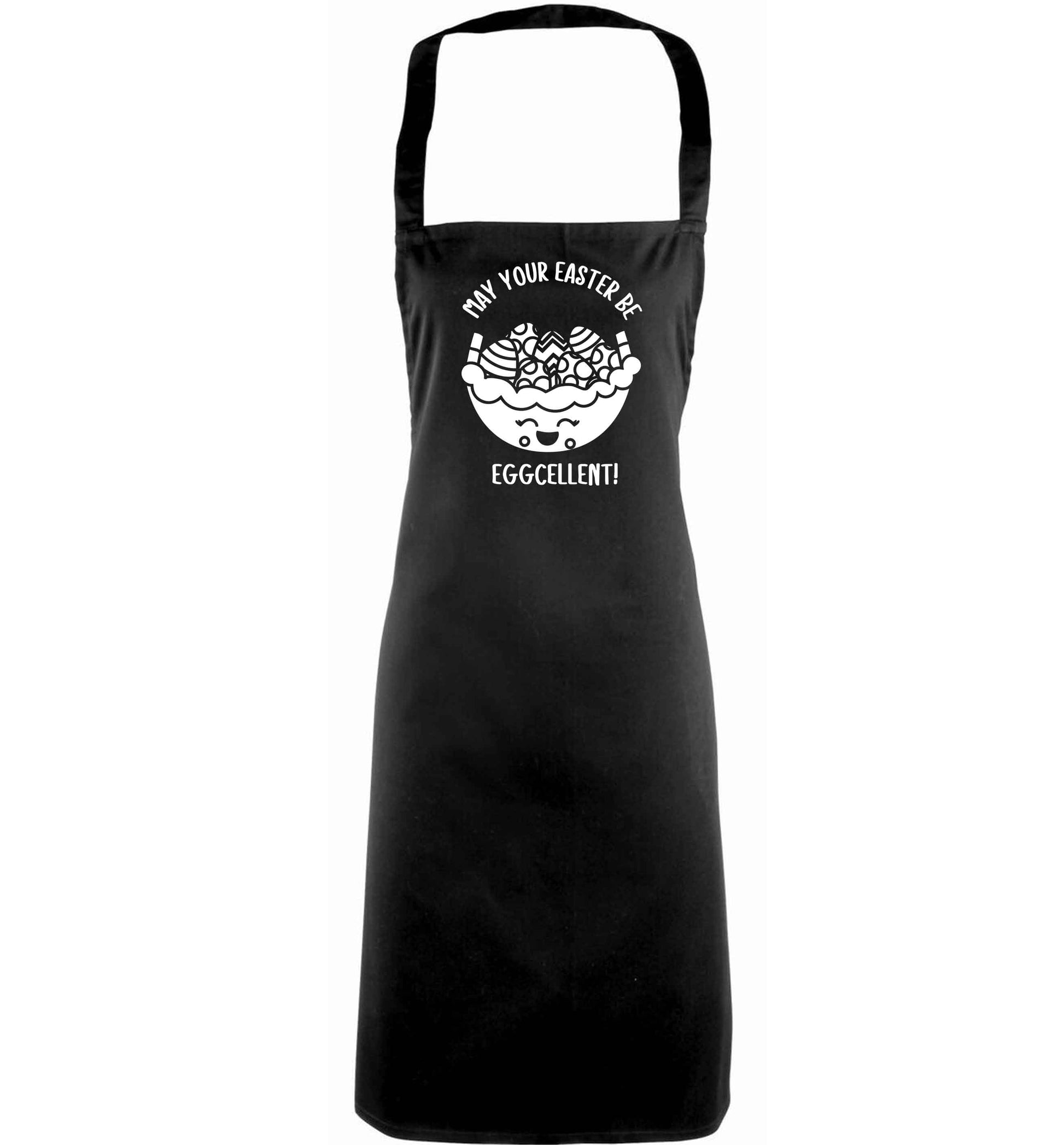 May your Easter be eggcellent adults black apron