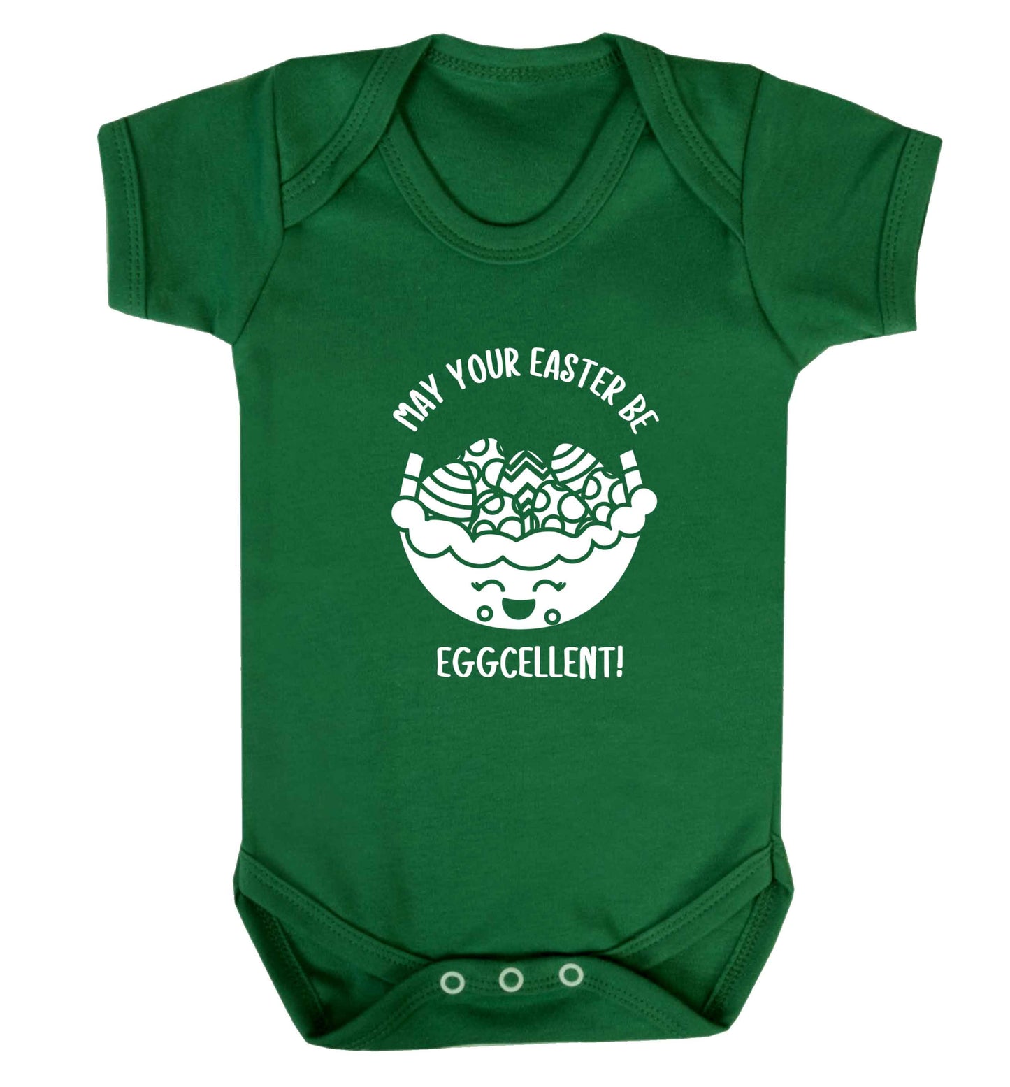 May your Easter be eggcellent baby vest green 18-24 months