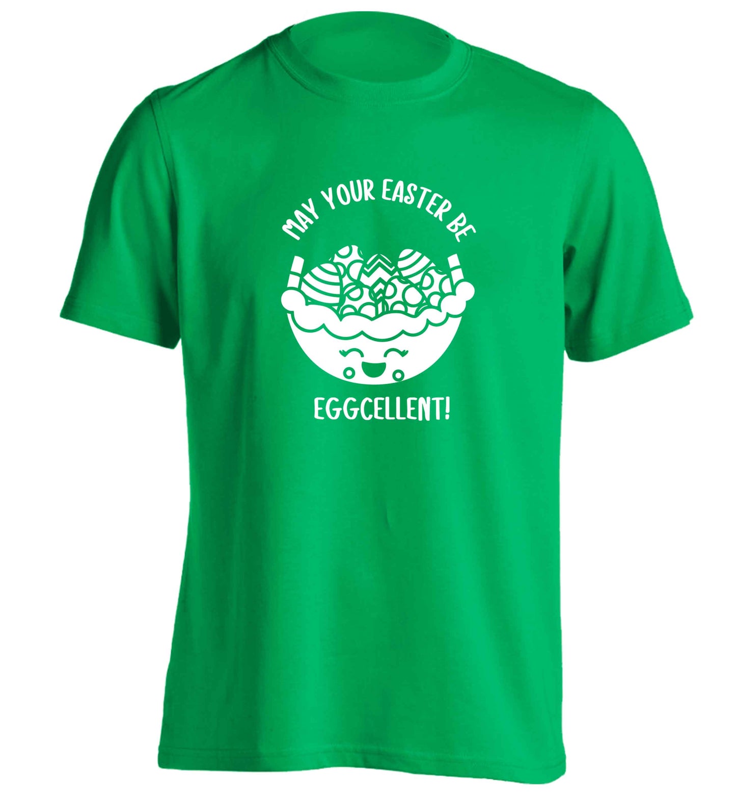 May your Easter be eggcellent adults unisex green Tshirt 2XL