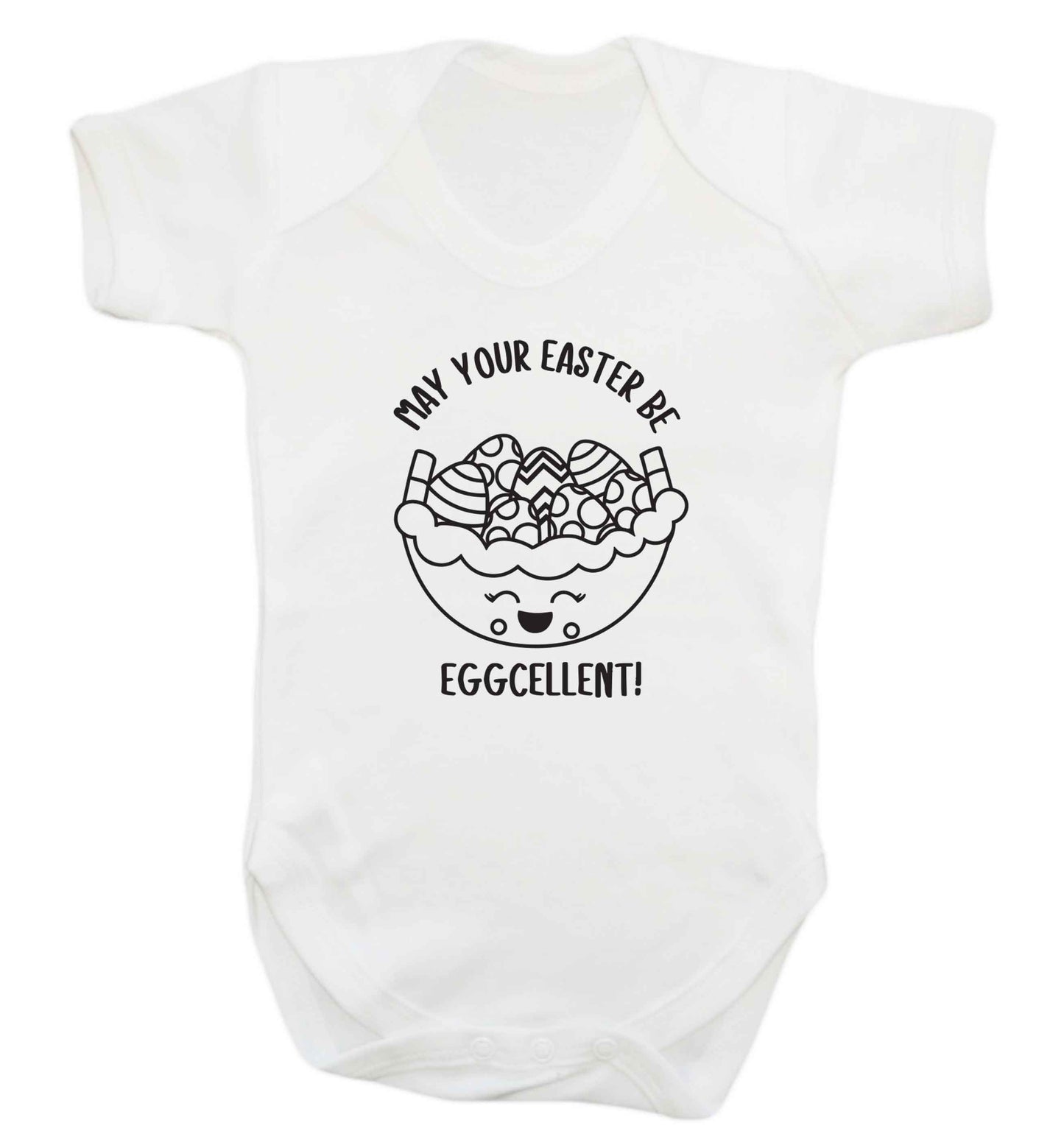 May your Easter be eggcellent baby vest white 18-24 months