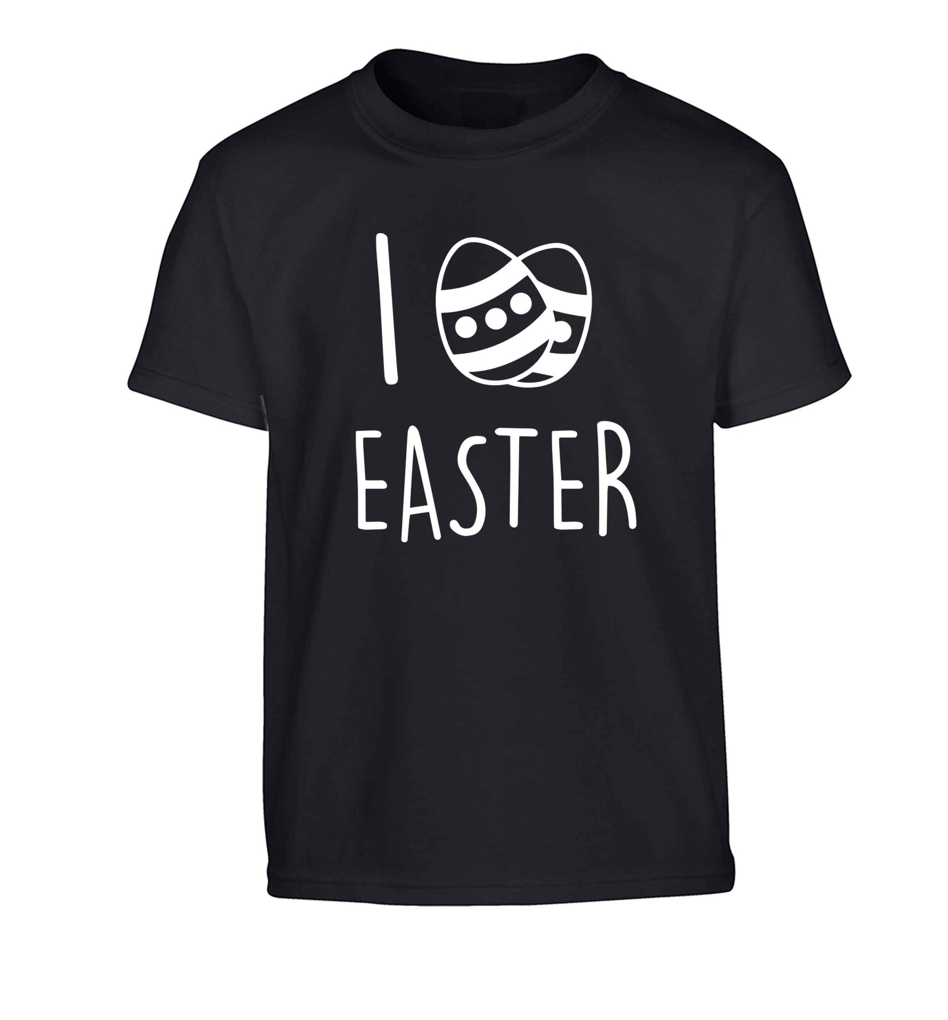 I love Easter Children's black Tshirt 12-13 Years