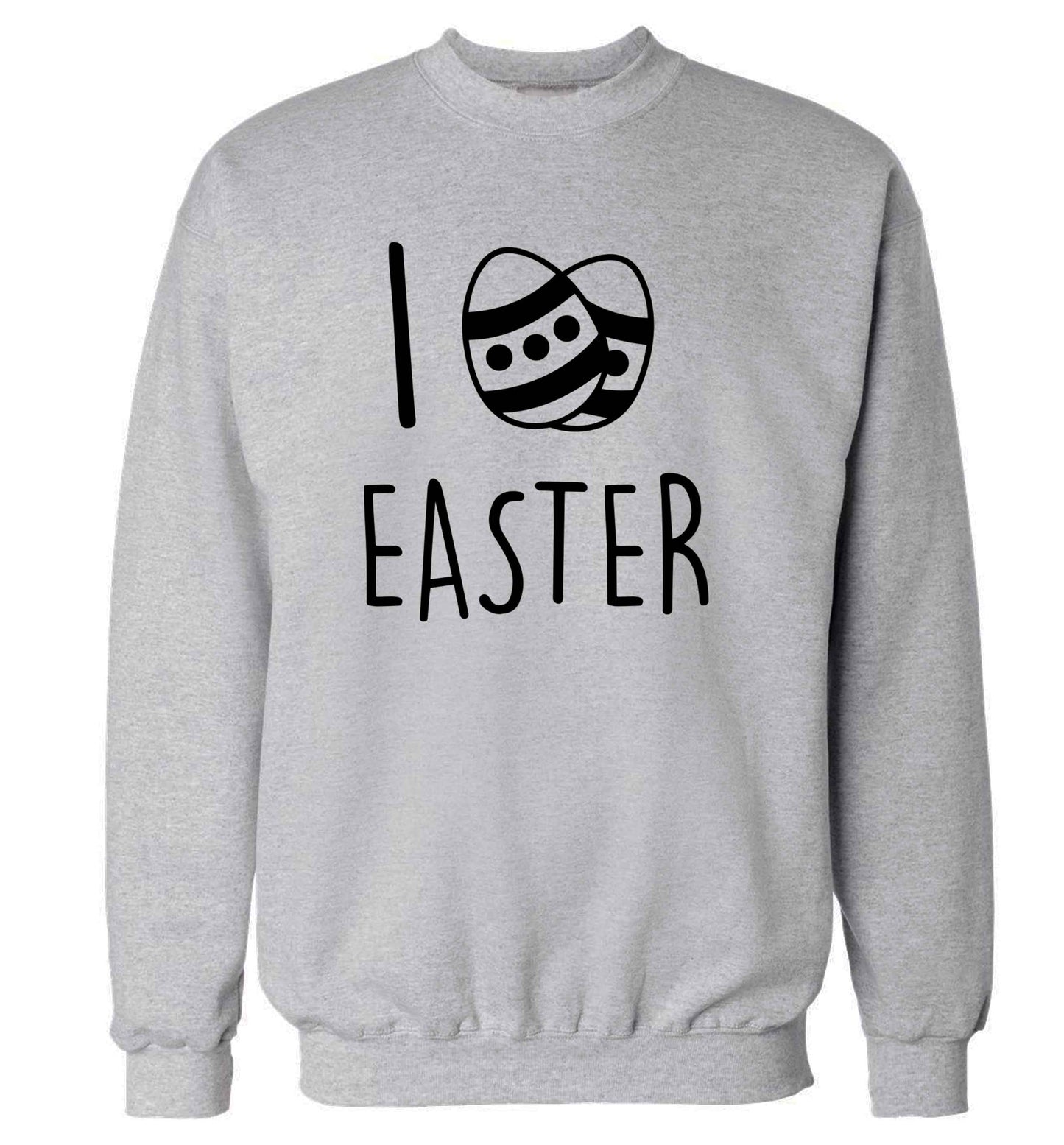 I love Easter adult's unisex grey sweater 2XL