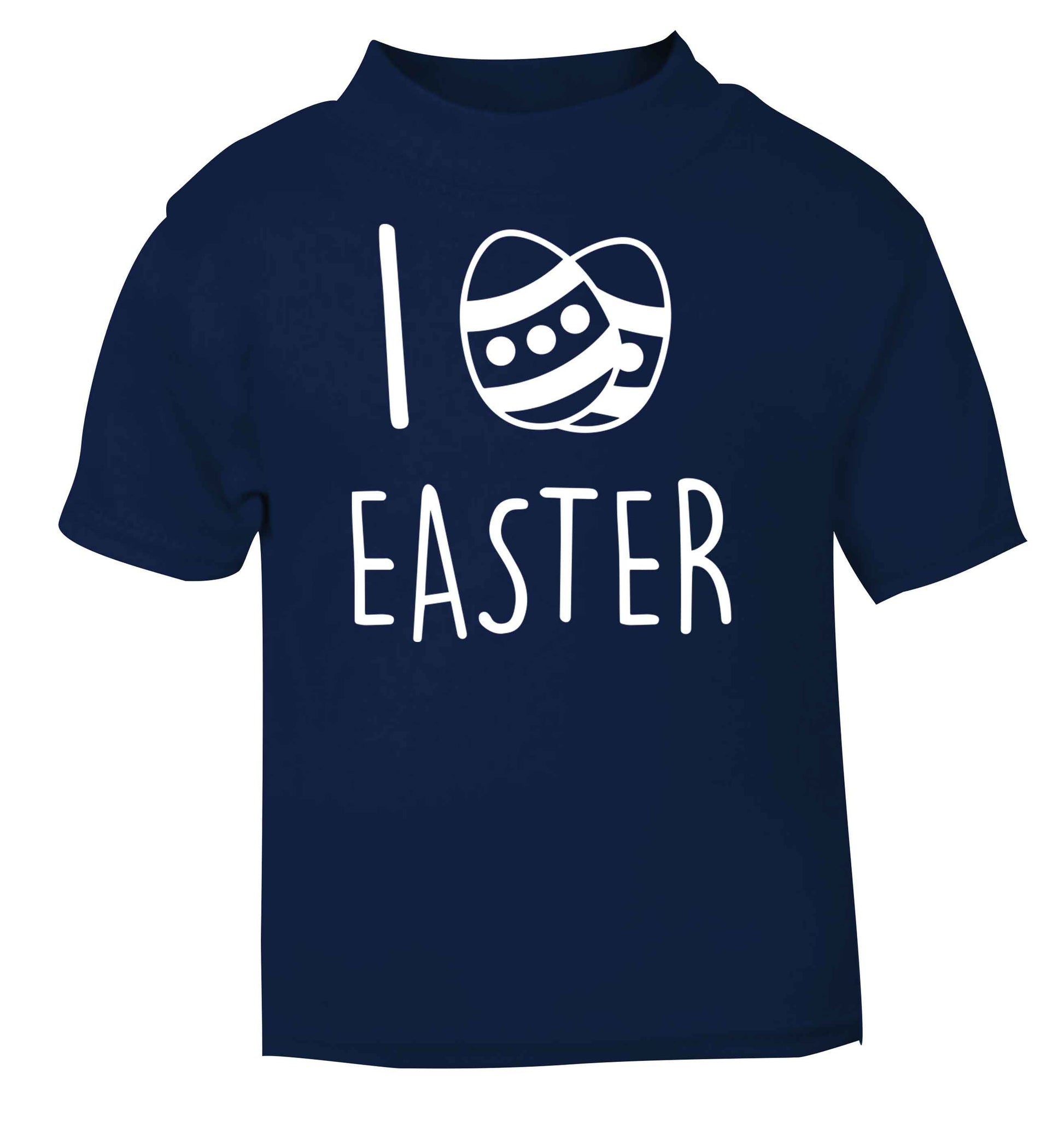 I love Easter navy baby toddler Tshirt 2 Years