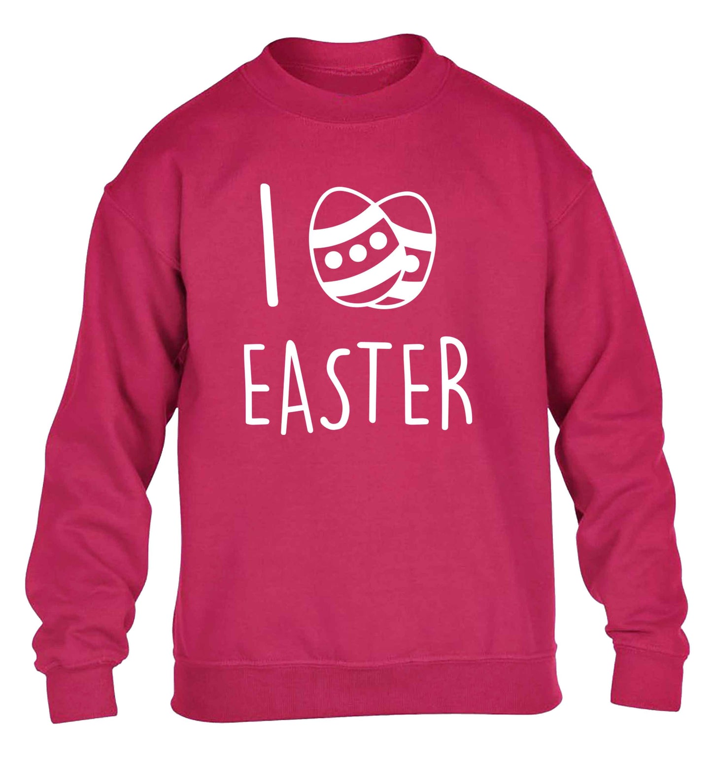 I love Easter children's pink sweater 12-13 Years