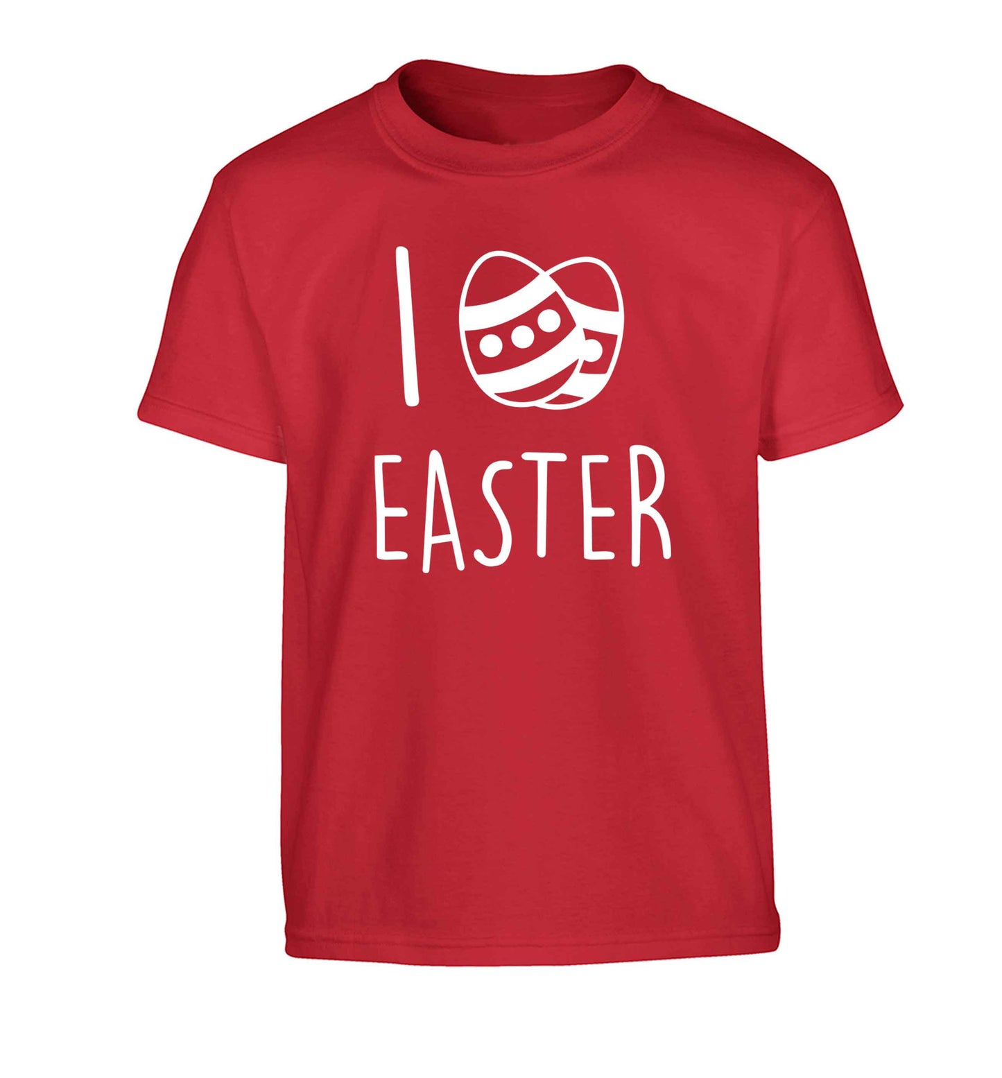 I love Easter Children's red Tshirt 12-13 Years