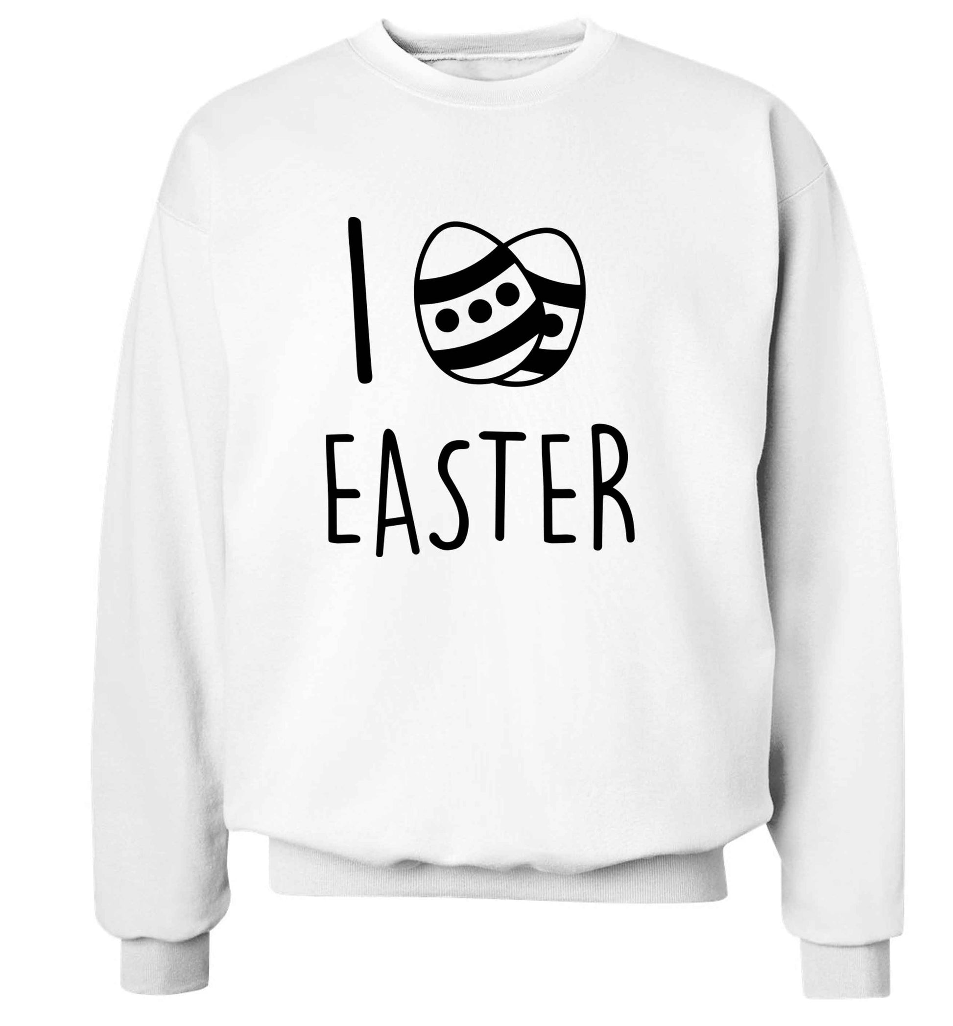 I love Easter adult's unisex white sweater 2XL