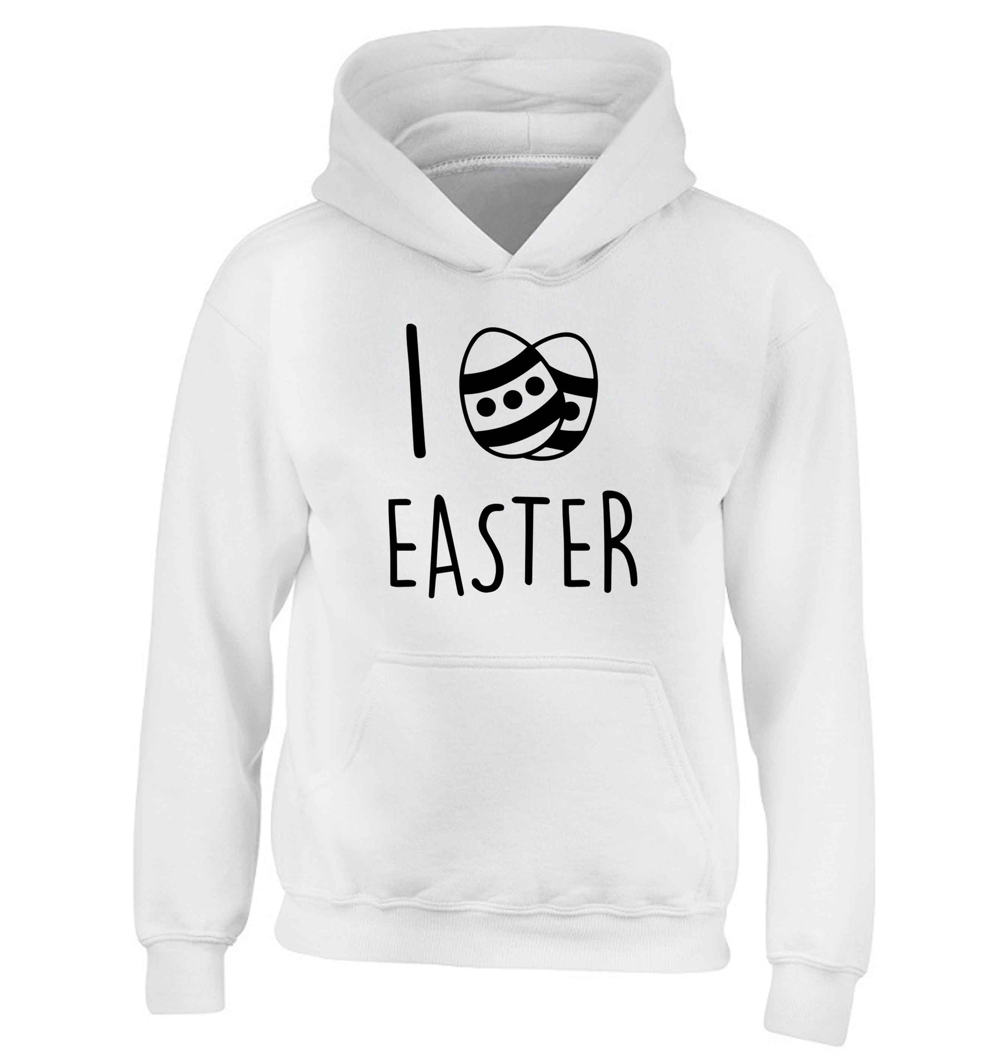 I love Easter children's white hoodie 12-13 Years
