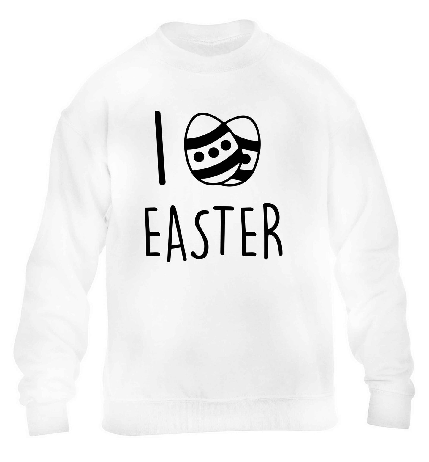 I love Easter children's white sweater 12-13 Years