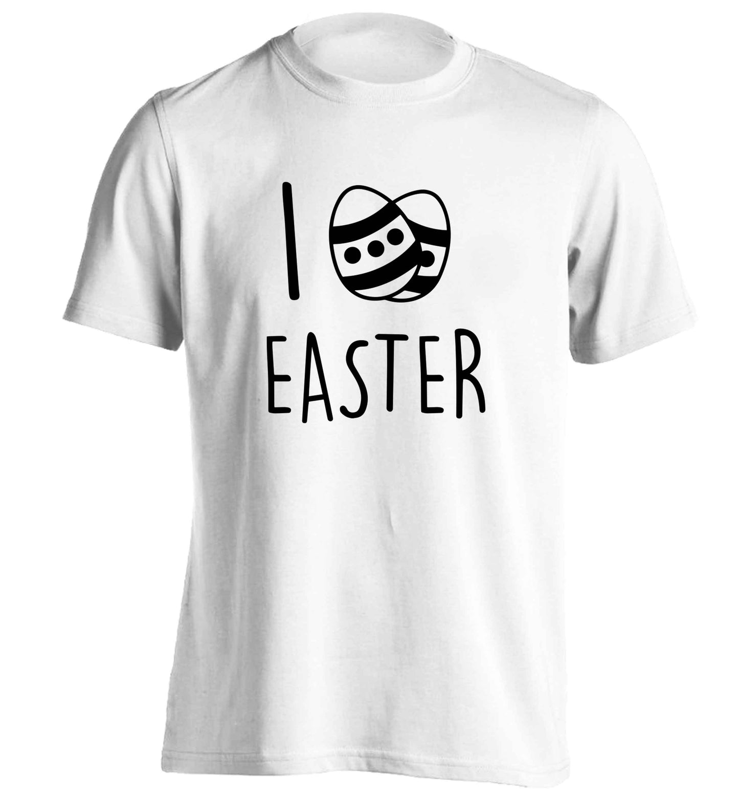 I love Easter adults unisex white Tshirt 2XL