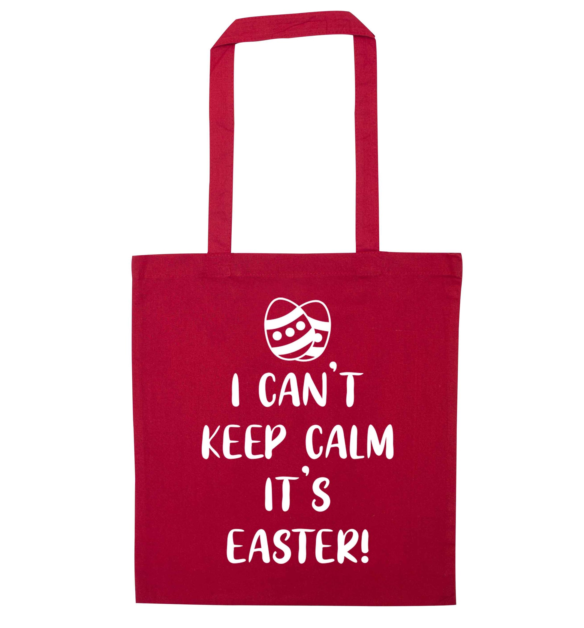 I can't keep calm it's Easter red tote bag