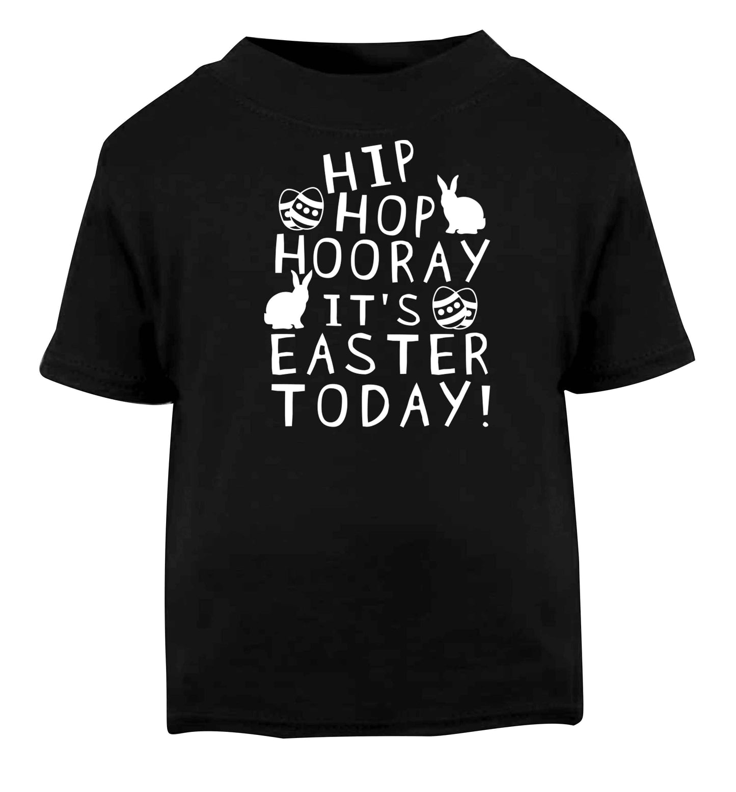 Hip hip hooray it's Easter today! Black baby toddler Tshirt 2 years