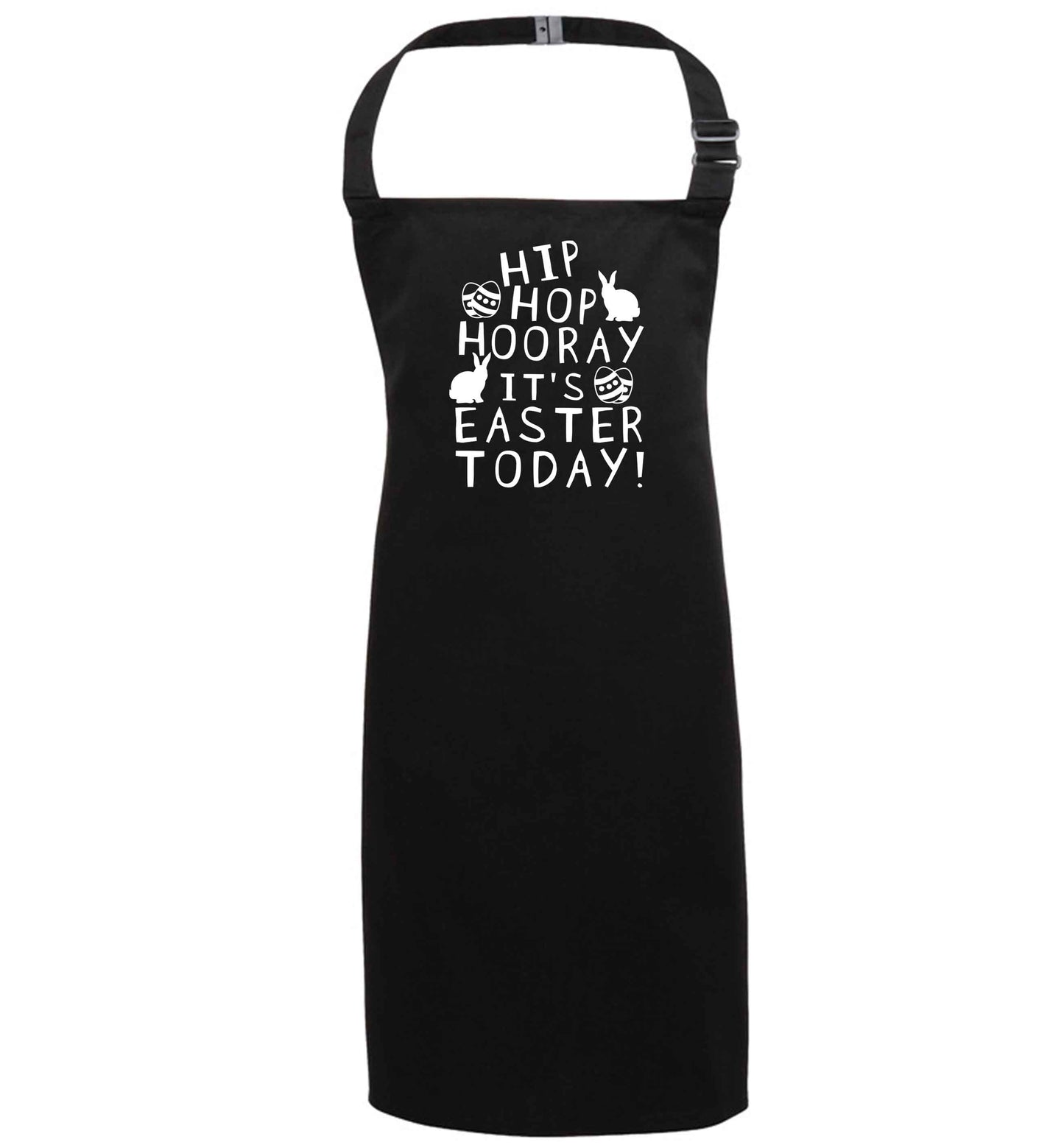 Hip hip hooray it's Easter today! black apron 7-10 years