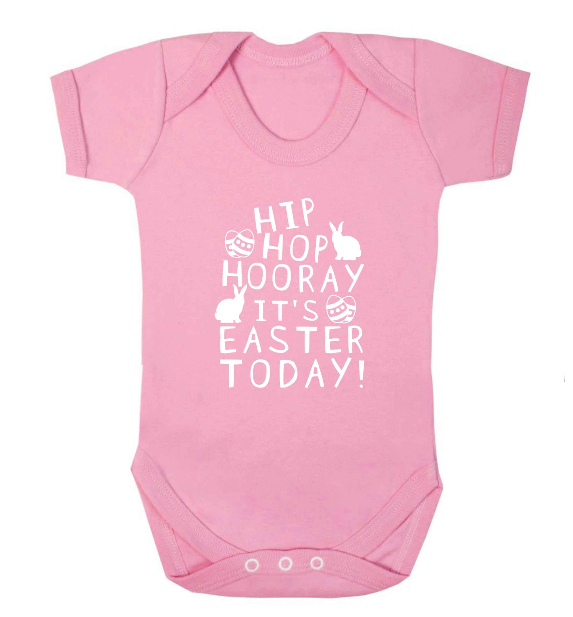 Hip hip hooray it's Easter today! baby vest pale pink 18-24 months