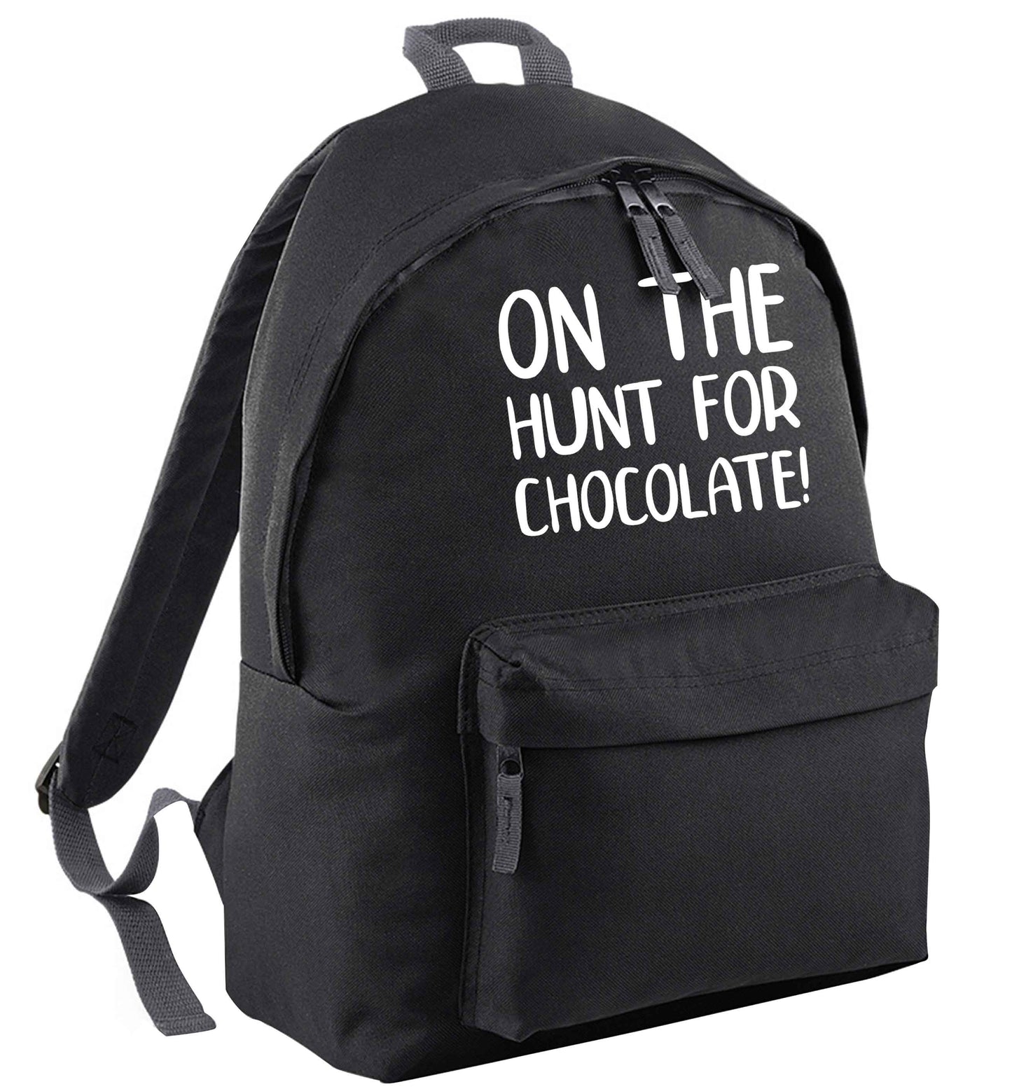On the hunt for chocolate! black adults backpack