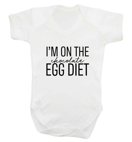 I'm on the chocolate egg diet baby vest white 18-24 months