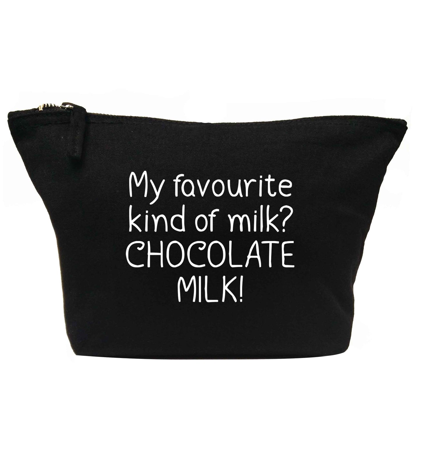 My favourite kind of milk? Chocolate milk! | Makeup / wash bag