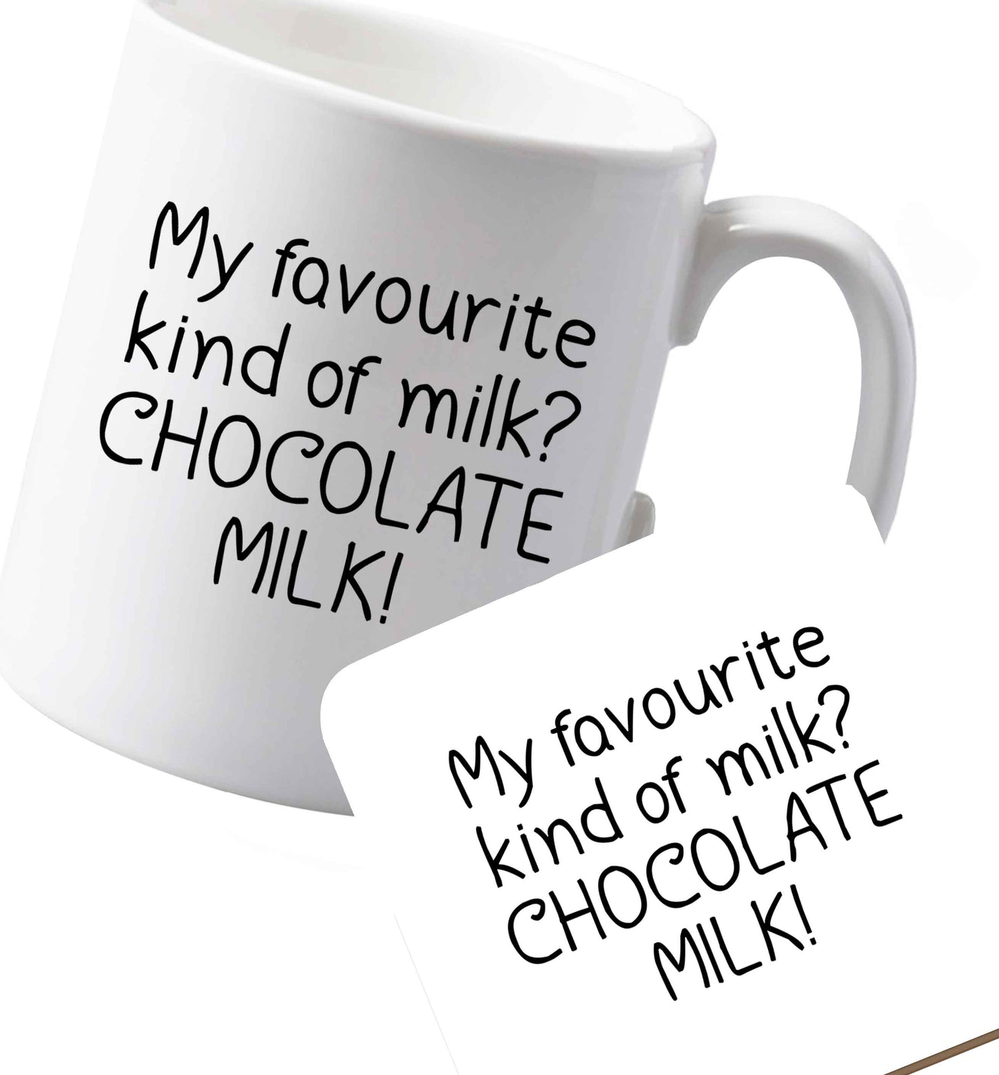 10 oz Ceramic mug and coaster Favourite Type Pan Pancake both sides