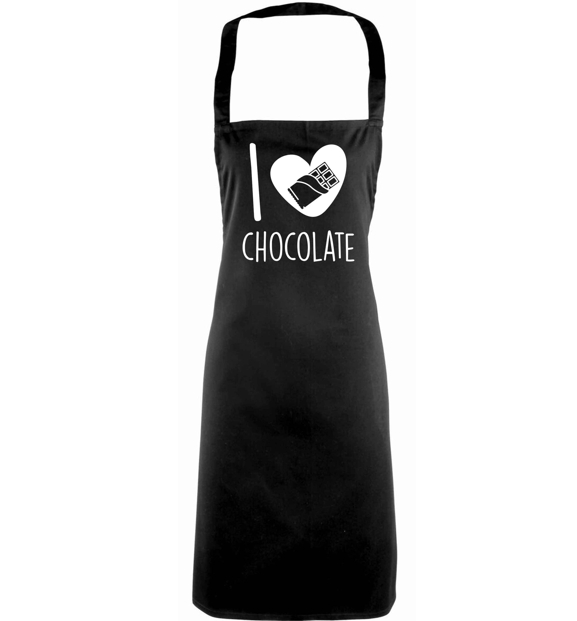 funny gift for a chocaholic! I love chocolate adults black apron