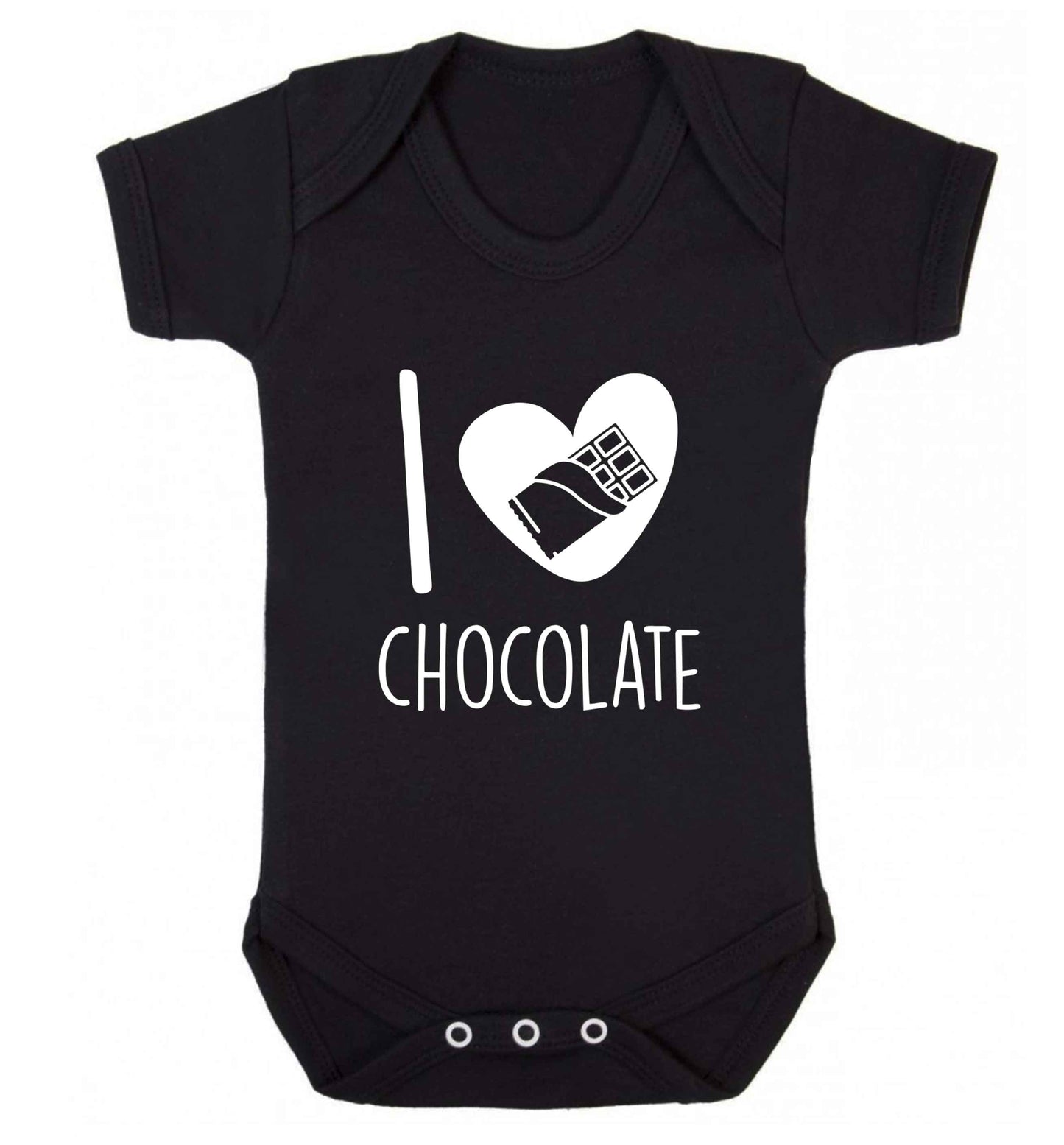 funny gift for a chocaholic! I love chocolate baby vest black 18-24 months