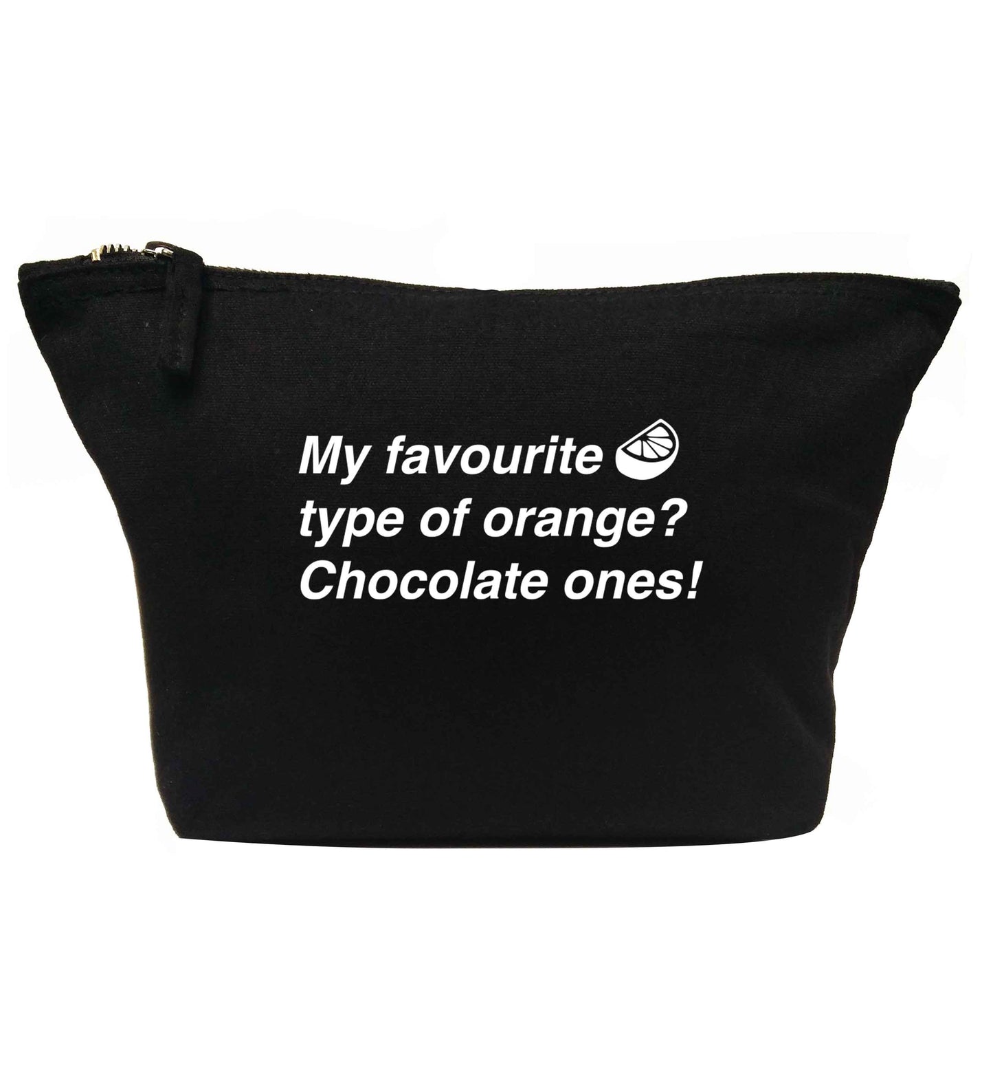 My favourite kind of oranges? Chocolate ones! | Makeup / wash bag