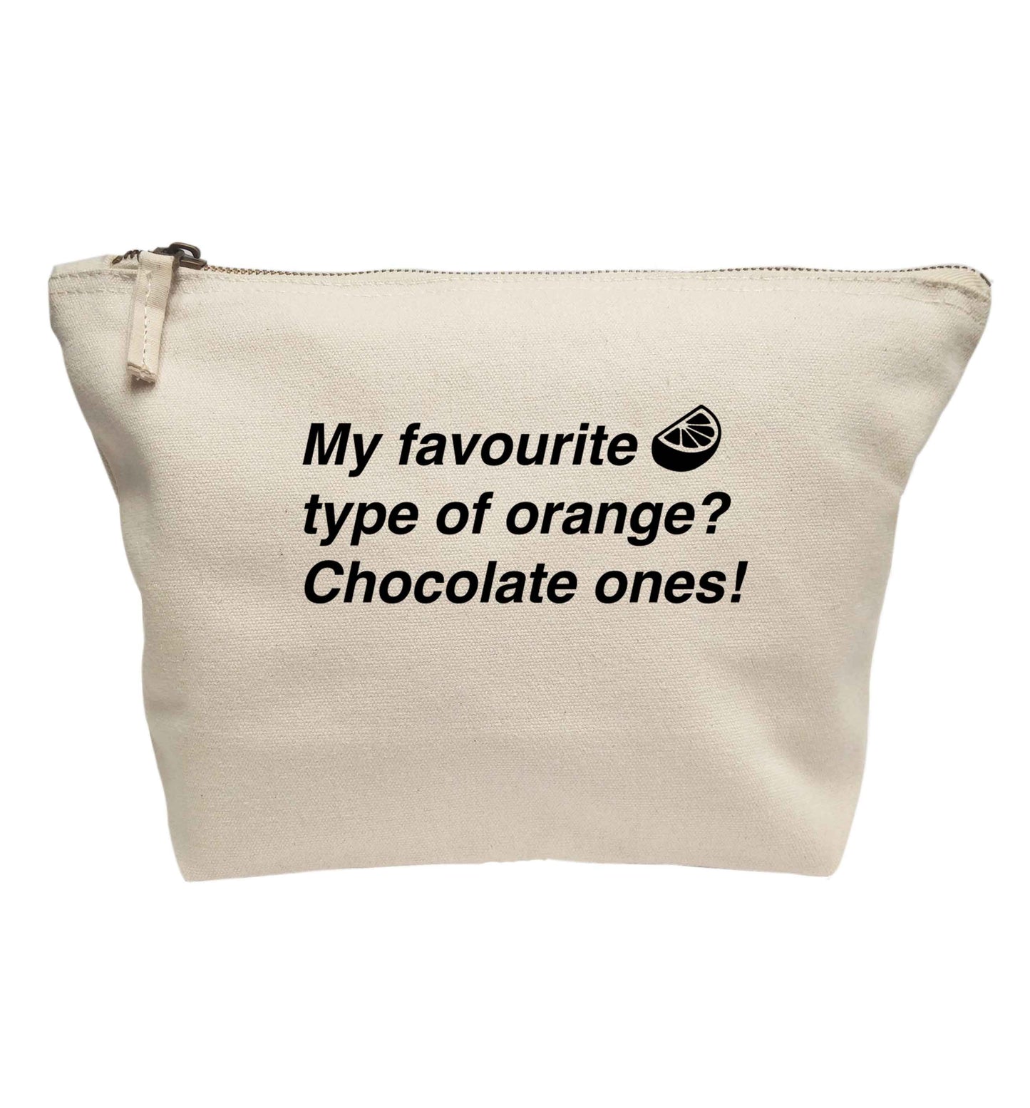 My favourite kind of oranges? Chocolate ones! | Makeup / wash bag