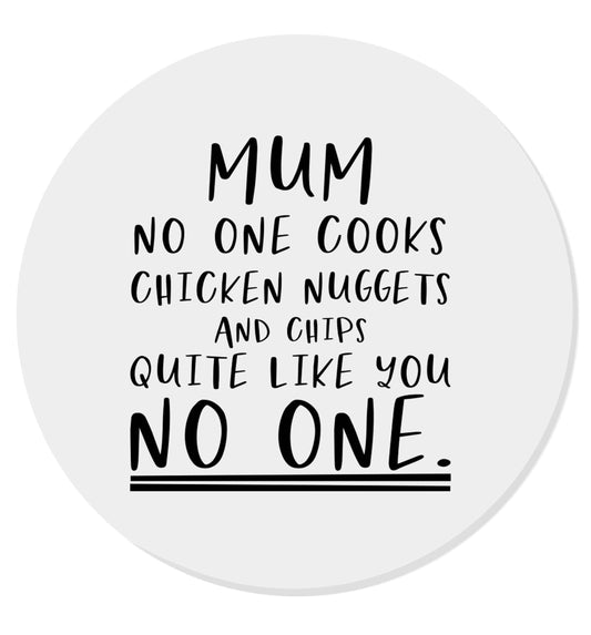 Super funny sassy gift for mother's day or birthday!  Mum no one cooks chicken nuggets and chips like you no one | Magnet
