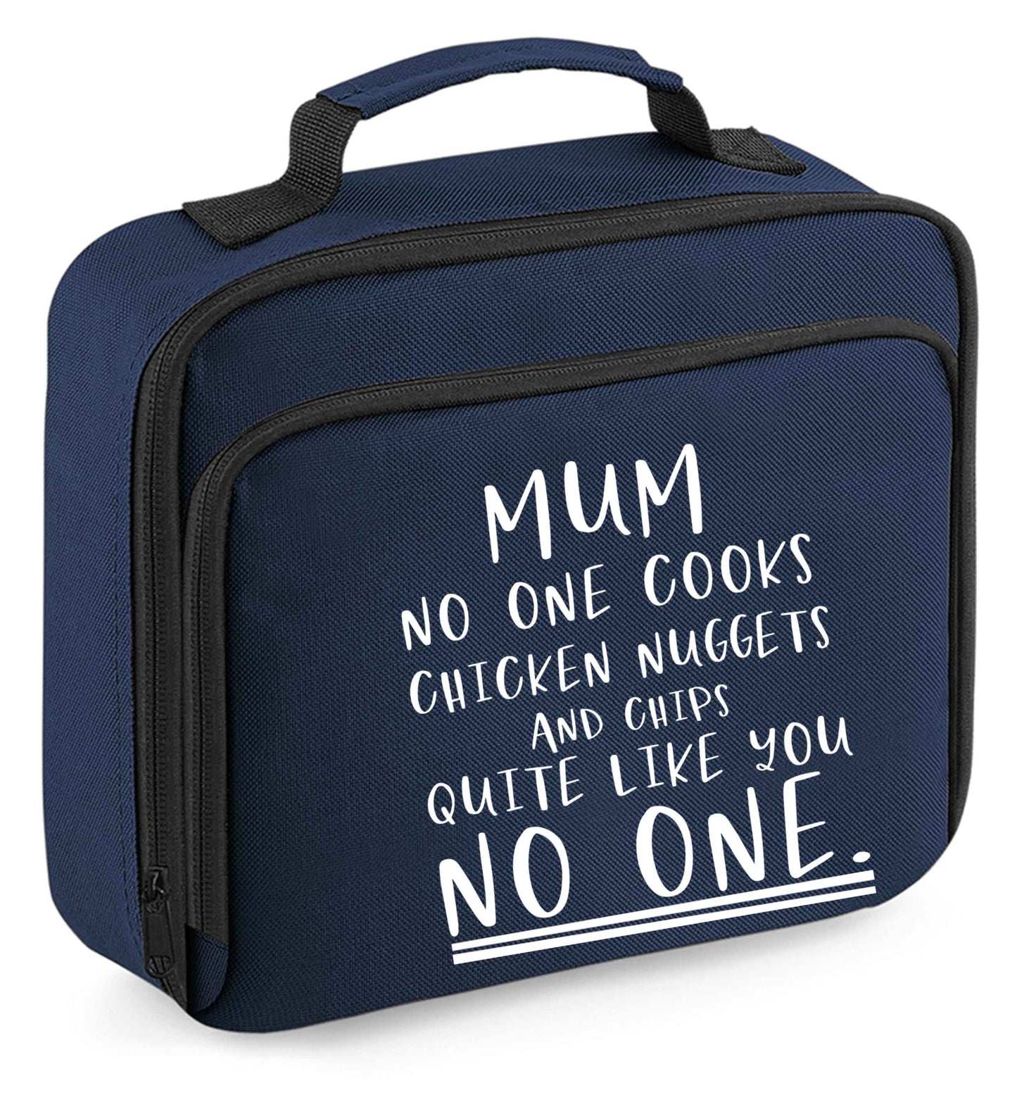 Any tex here insulated navy lunch bag cooler