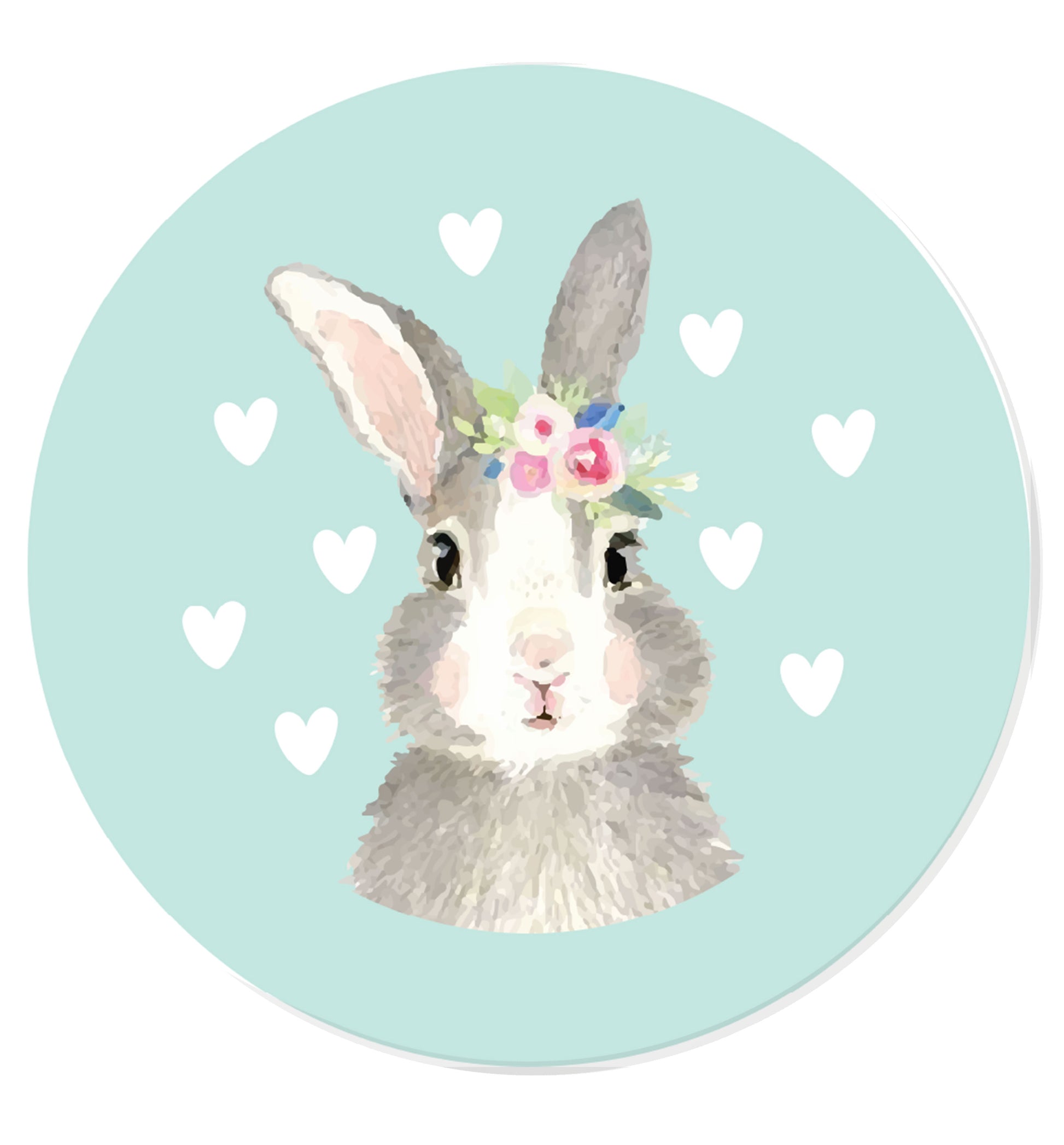 Gorgeous watercolour print for any bunny lover! Perfect for Easter and spring!  Watercolour bunny rabbit | Magnet