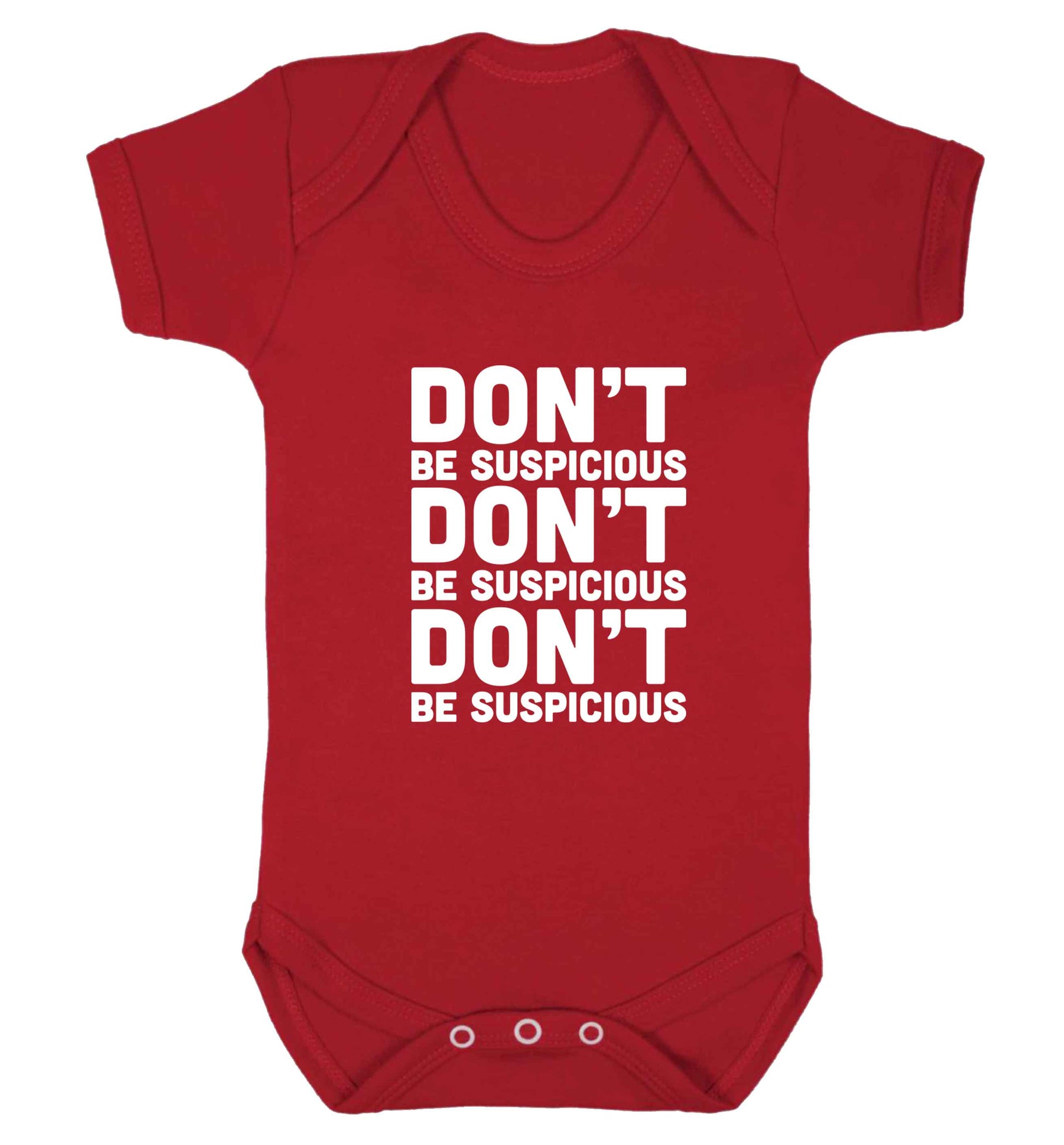 Gen Z funny viral meme  baby vest red 18-24 months