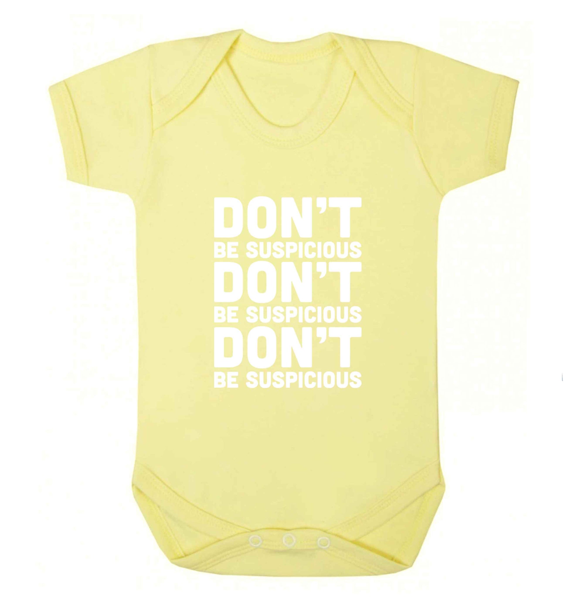 Gen Z funny viral meme  baby vest pale yellow 18-24 months