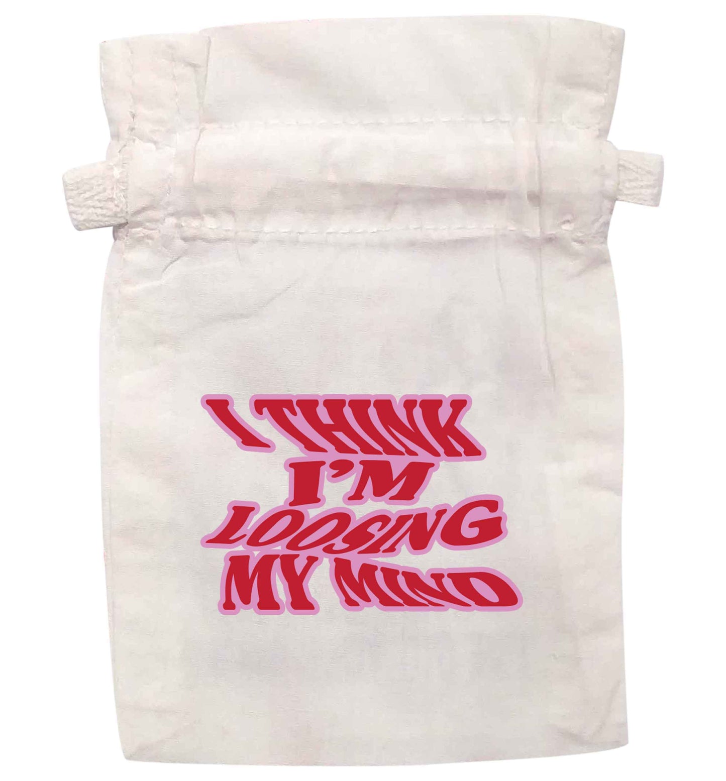 I think I'm loosing my mind | XS - L | Pouch / Drawstring bag / Sack | Organic Cotton | Bulk discounts available!