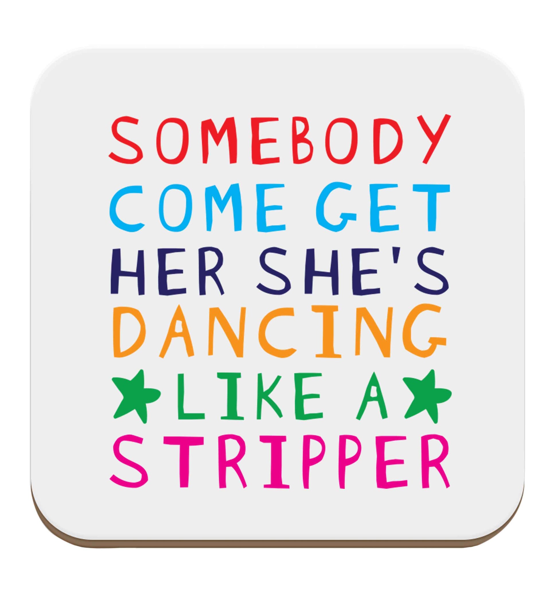Gen Z funny viral meme  set of four coasters