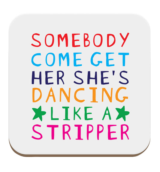 Gen Z funny viral meme  set of four coasters