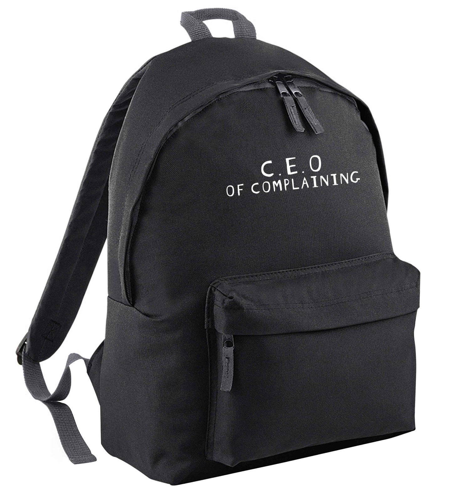 Excuse me can I talk to your manager? Know someone who just loves to complain? We think we might have the perfect gift for you!  black adults backpack