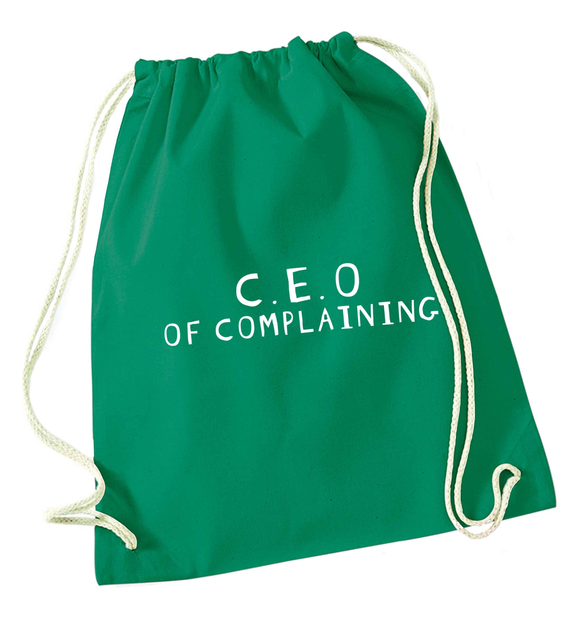 Excuse me can I talk to your manager? Know someone who just loves to complain? We think we might have the perfect gift for you!  green drawstring bag