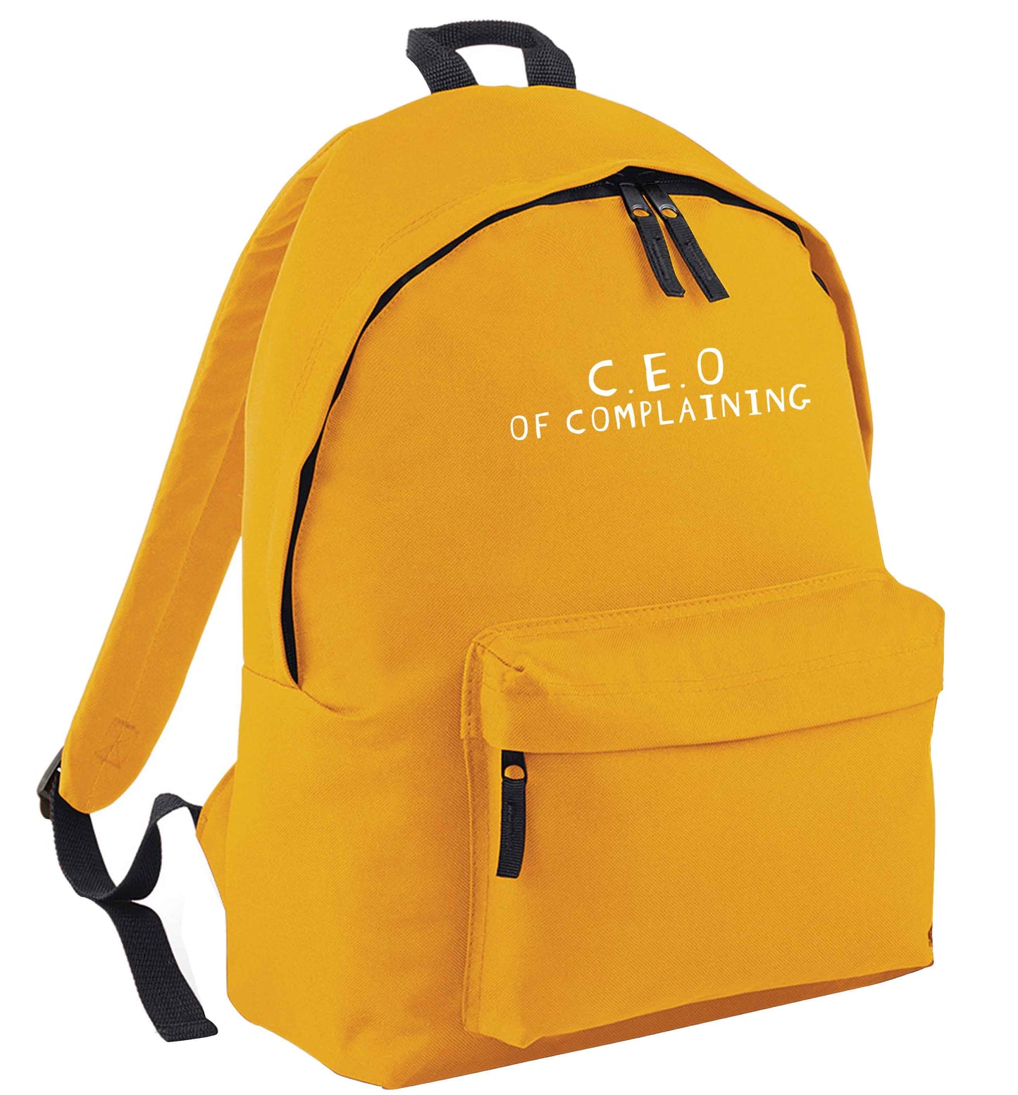 Excuse me can I talk to your manager? Know someone who just loves to complain? We think we might have the perfect gift for you!  mustard adults backpack