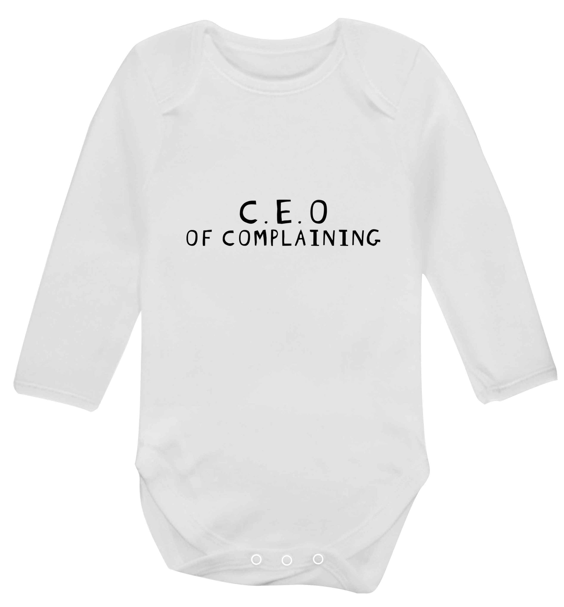 Excuse me can I talk to your manager? Know someone who just loves to complain? We think we might have the perfect gift for you!  baby vest long sleeved white 6-12 months