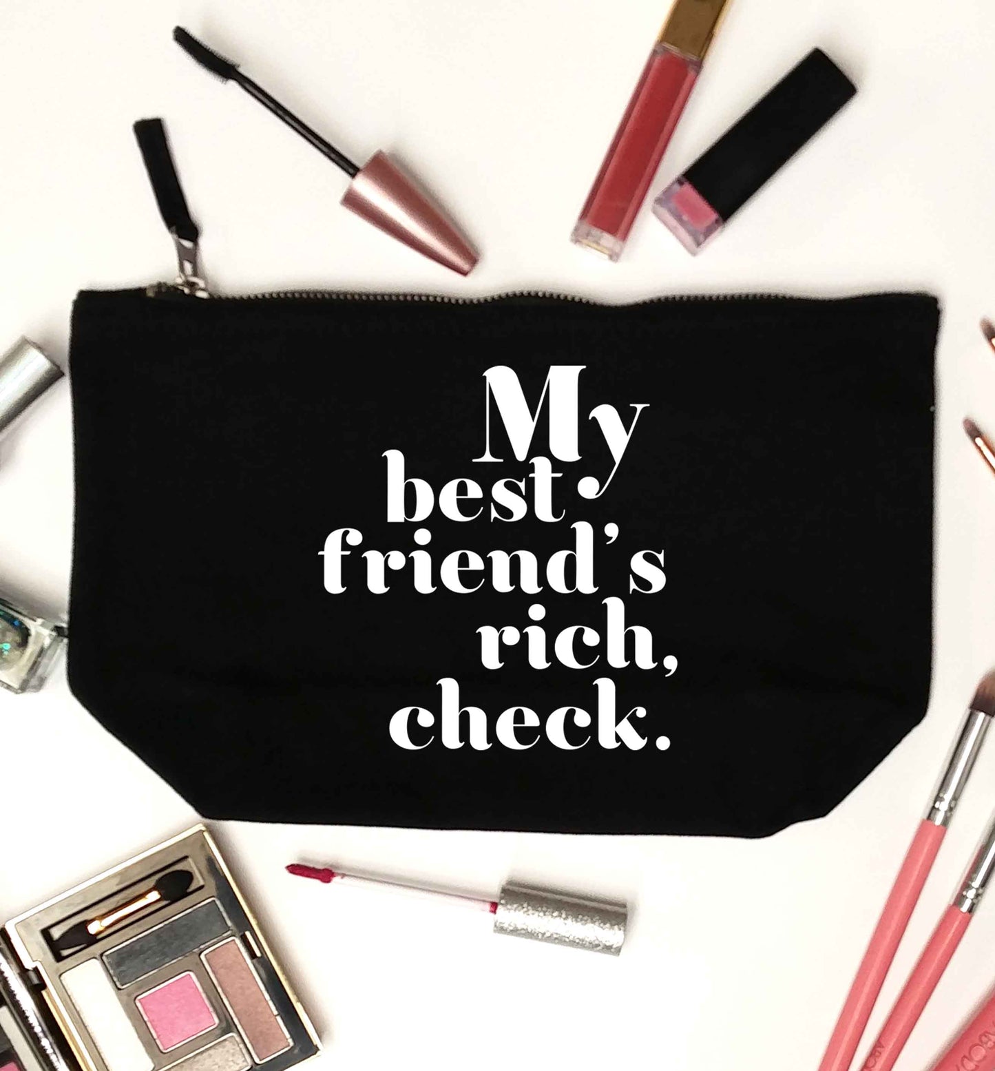 Got a rich best friend? Why not ask them to get you this, just let us  know and we'll tripple the price ;)  black makeup bag