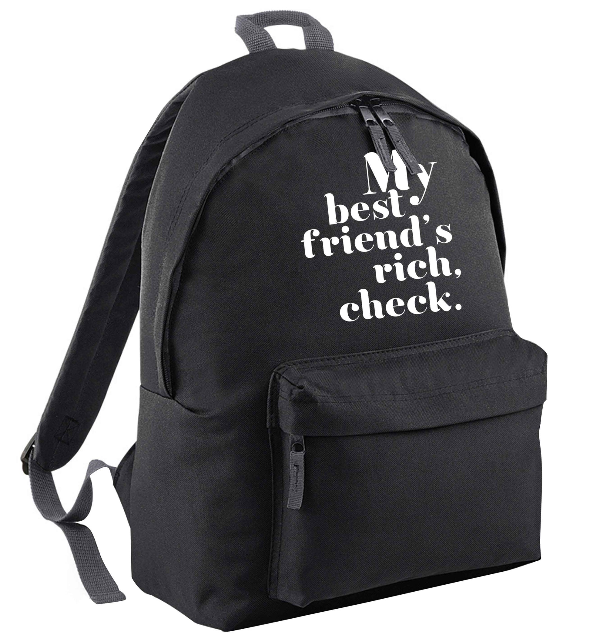 Got a rich best friend? Why not ask them to get you this, just let us  know and we'll tripple the price ;)  black adults backpack