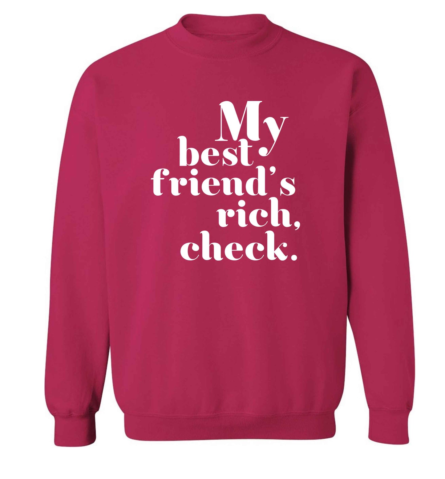 Got a rich best friend? Why not ask them to get you this, just let us  know and we'll tripple the price ;)  adult's unisex pink sweater 2XL