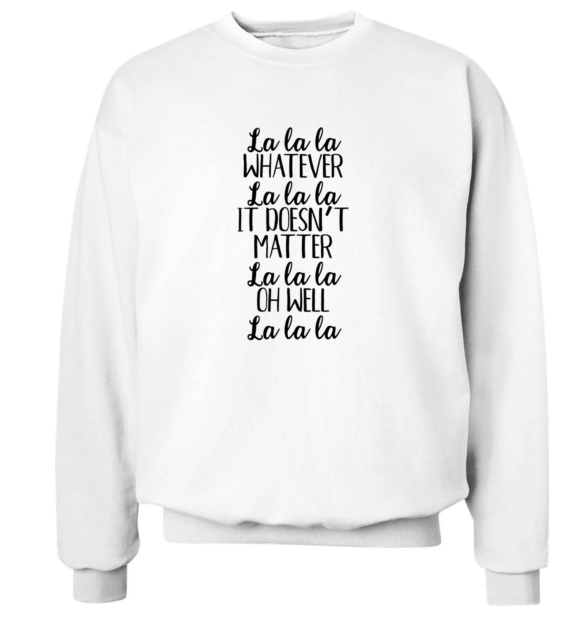Viral song lyrics - check! Gen z babies where you at? adult's unisex white sweater 2XL
