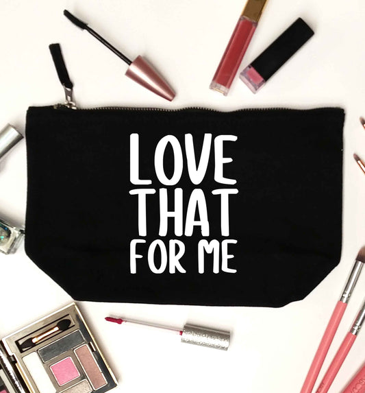 We love this for YOU! Who else loves saying this?!  black makeup bag