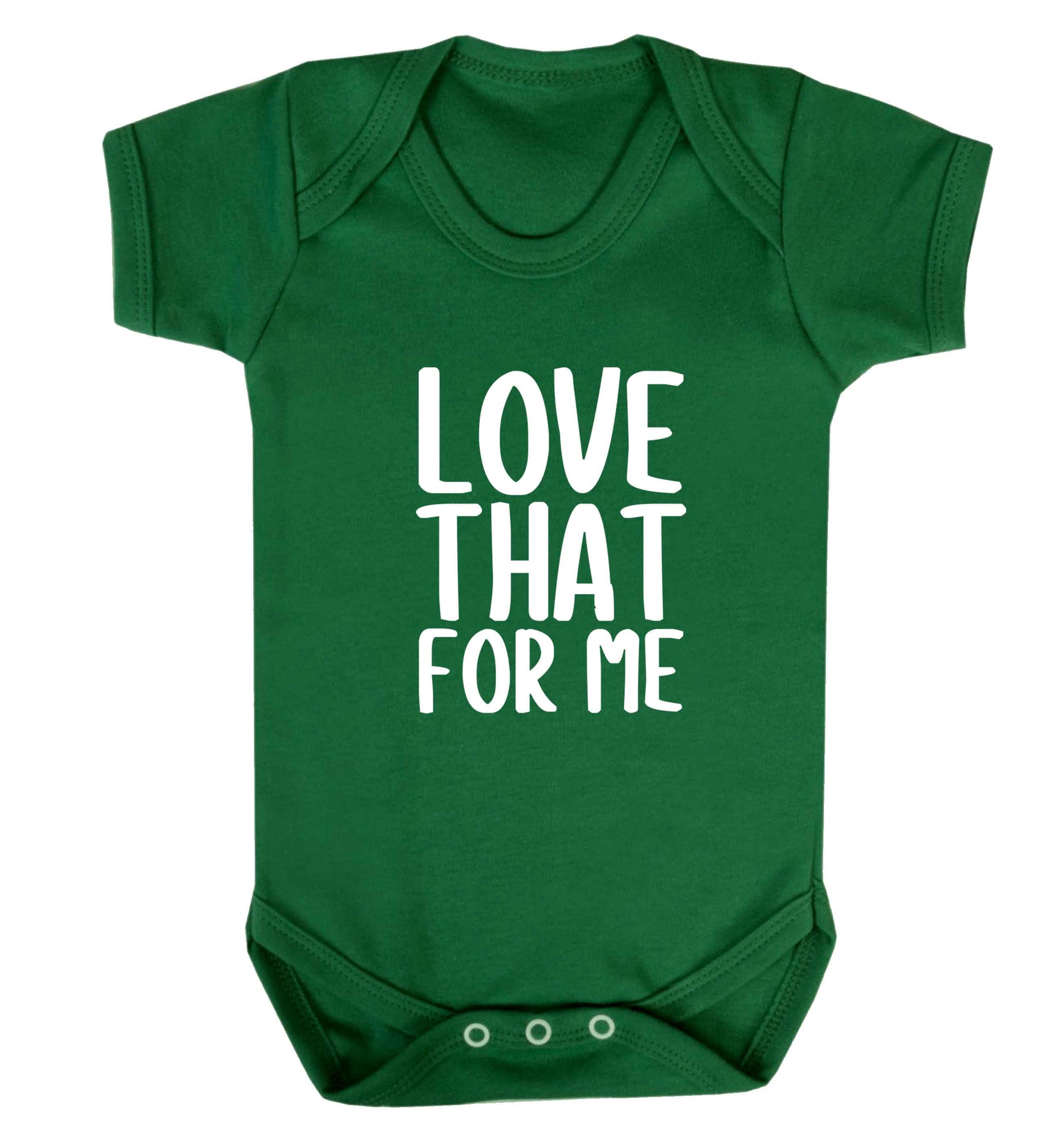 We love this for YOU! Who else loves saying this?!  baby vest green 18-24 months
