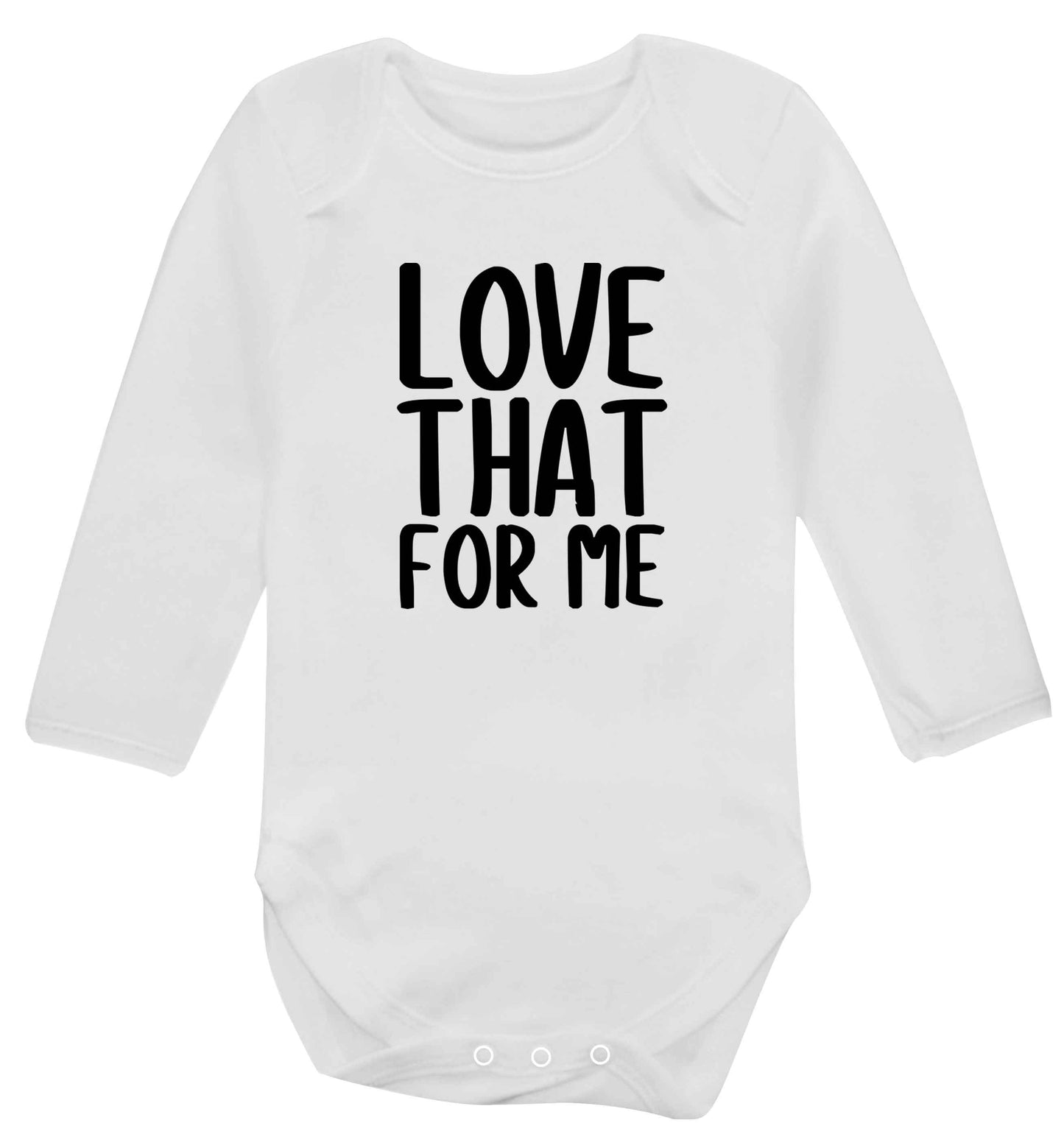 We love this for YOU! Who else loves saying this?!  baby vest long sleeved white 6-12 months